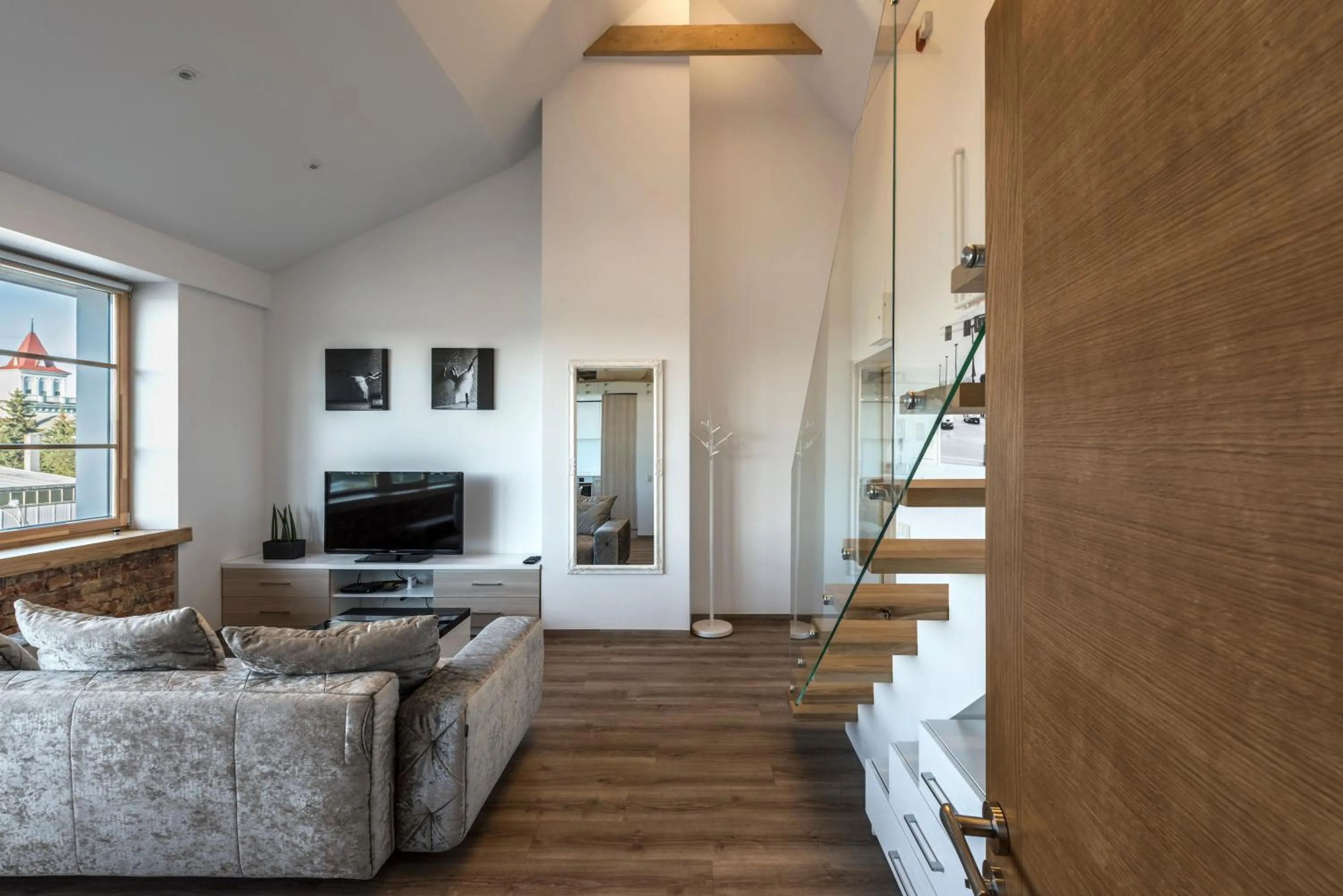 Living room in King Mindaugas Apartments