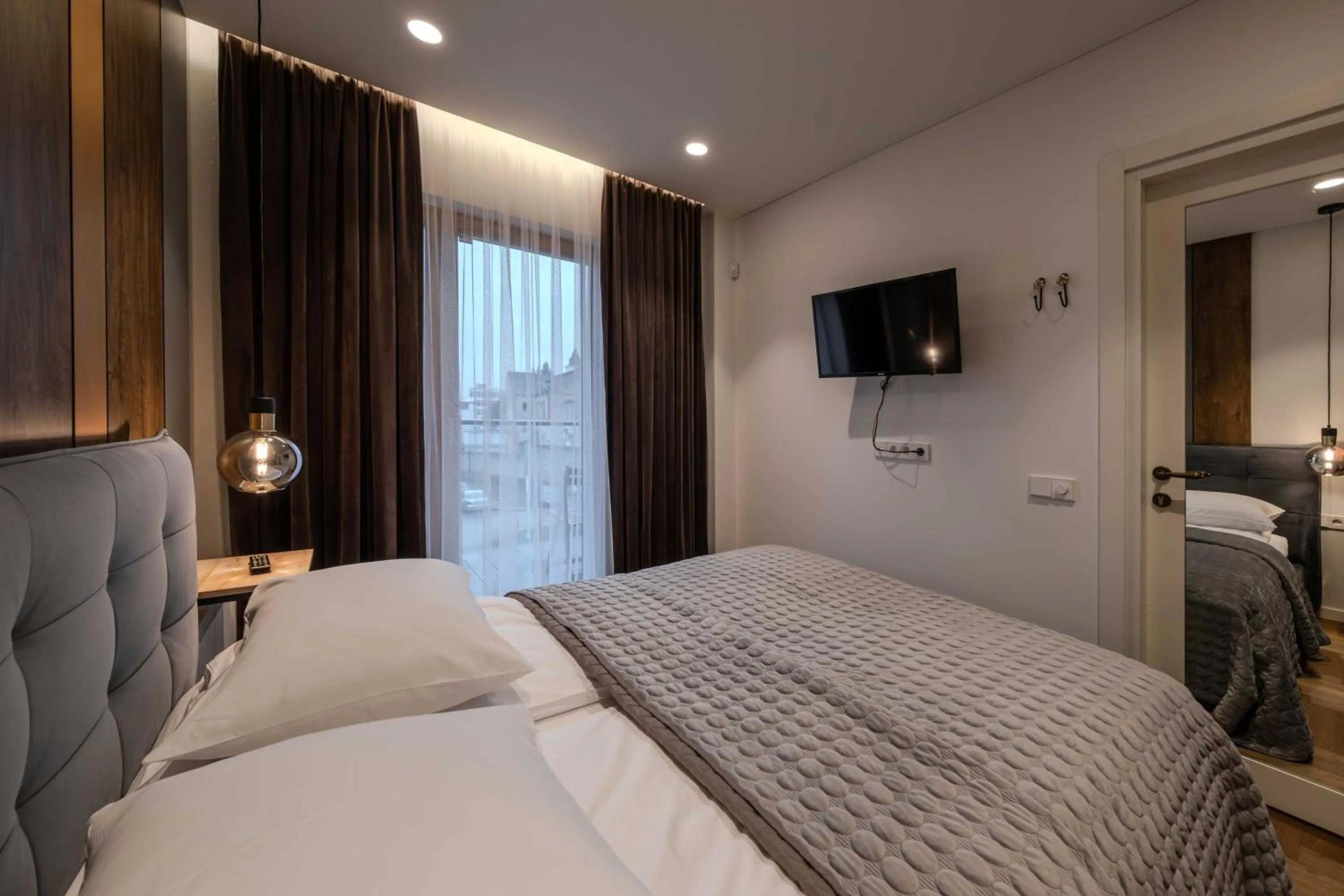 Bedroom, Bed in King Mindaugas Apartments