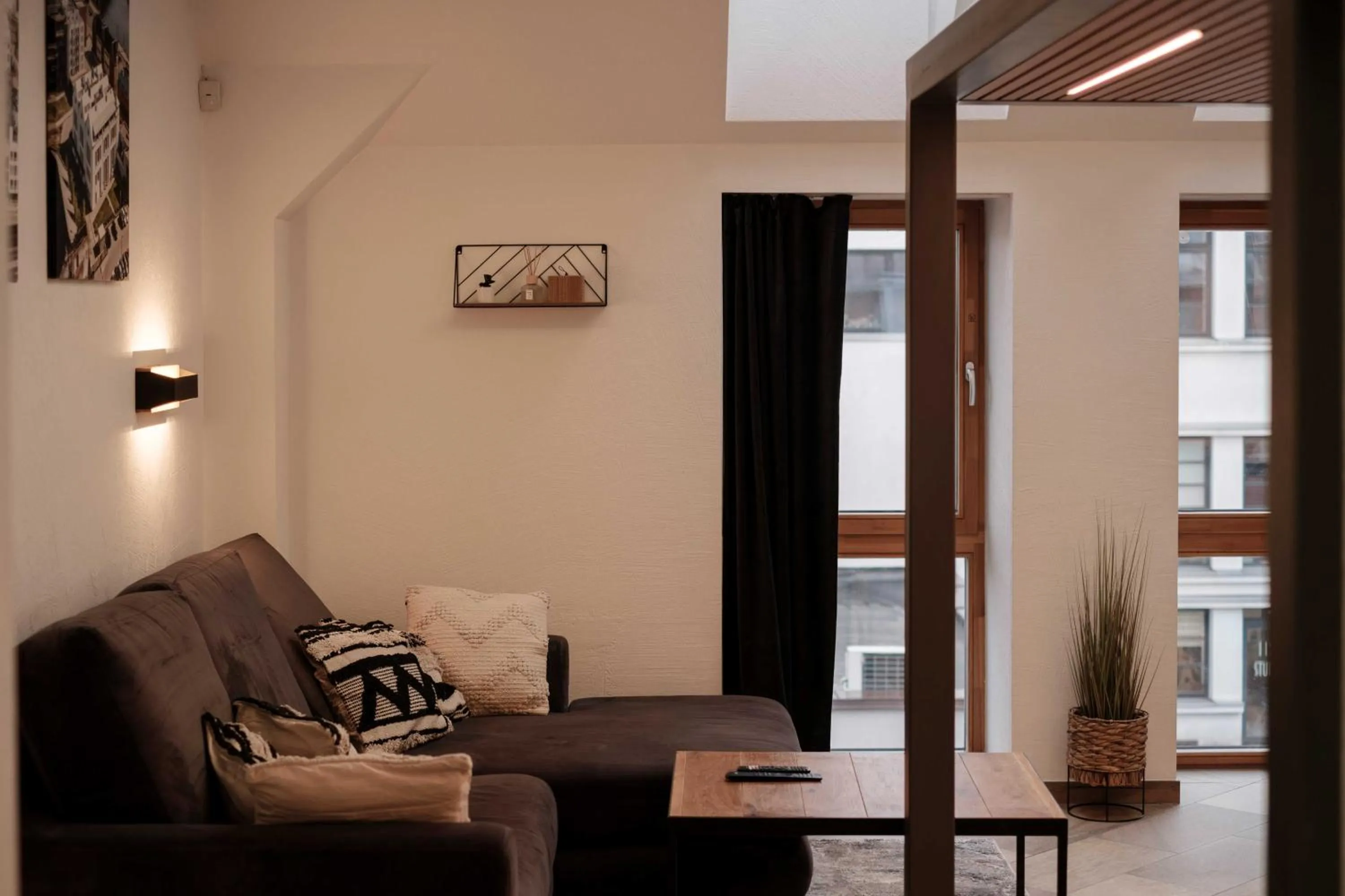 Seating area in King Mindaugas Apartments