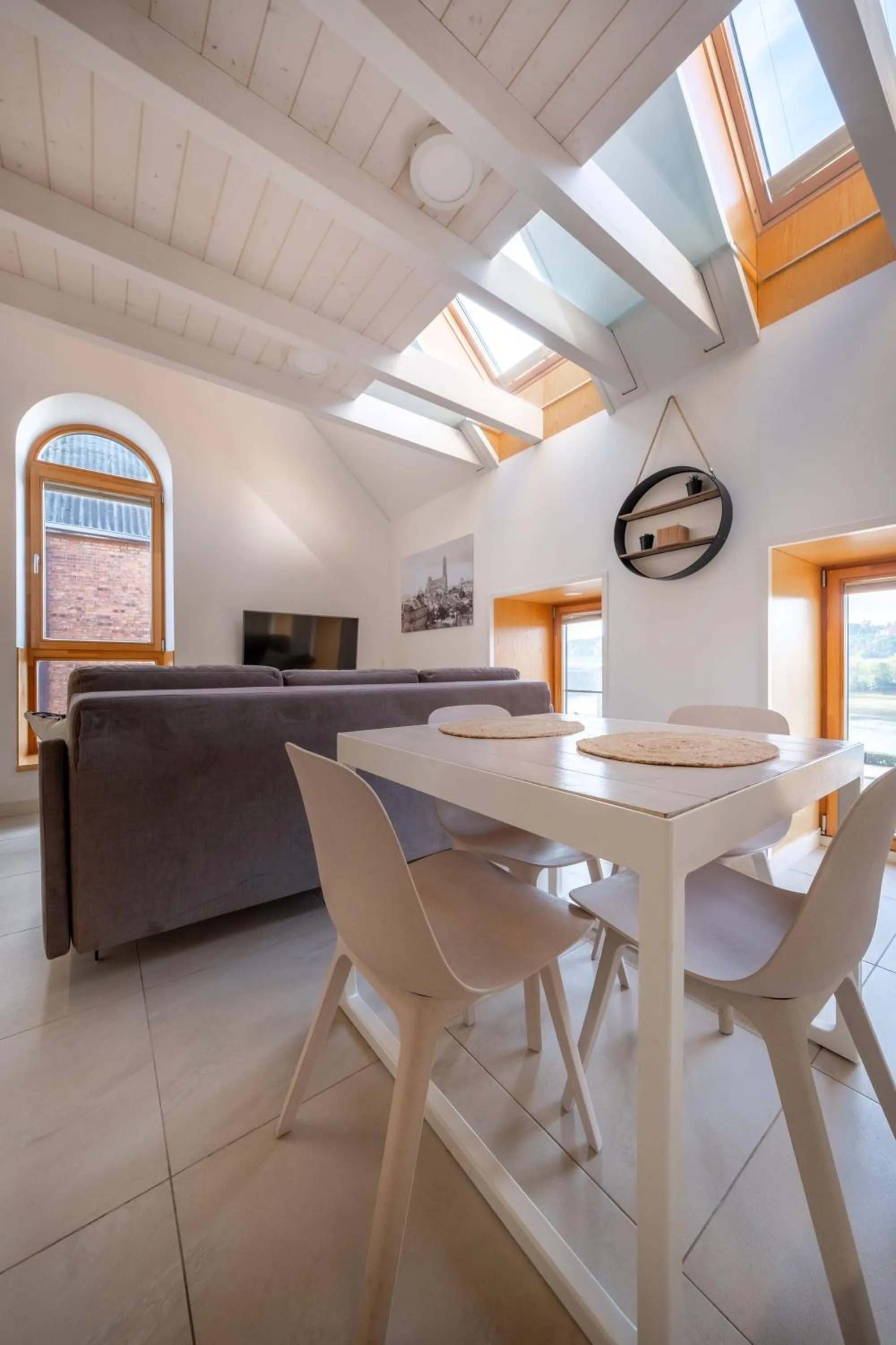 Dining area in King Mindaugas Apartments