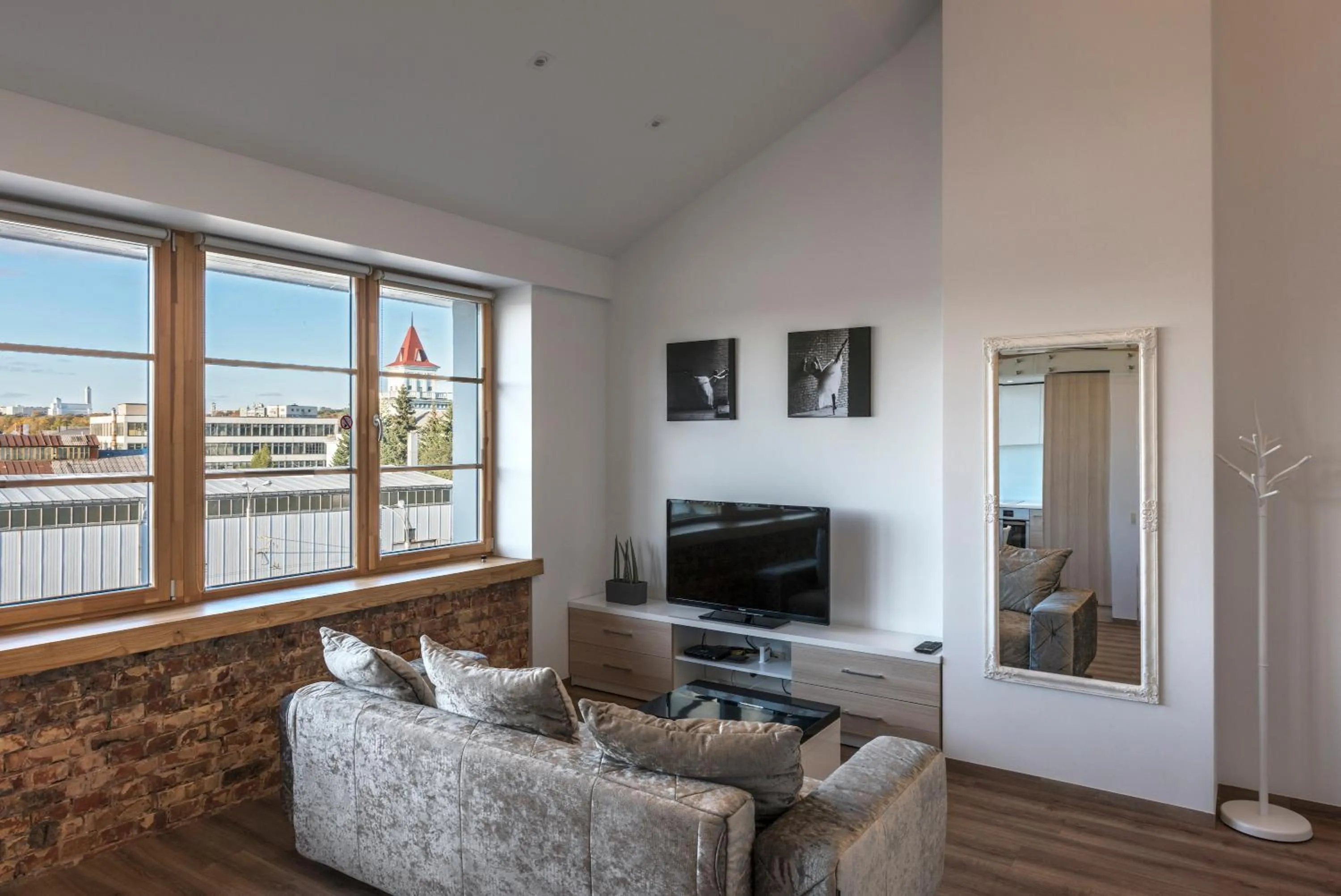 Seating area in King Mindaugas Apartments