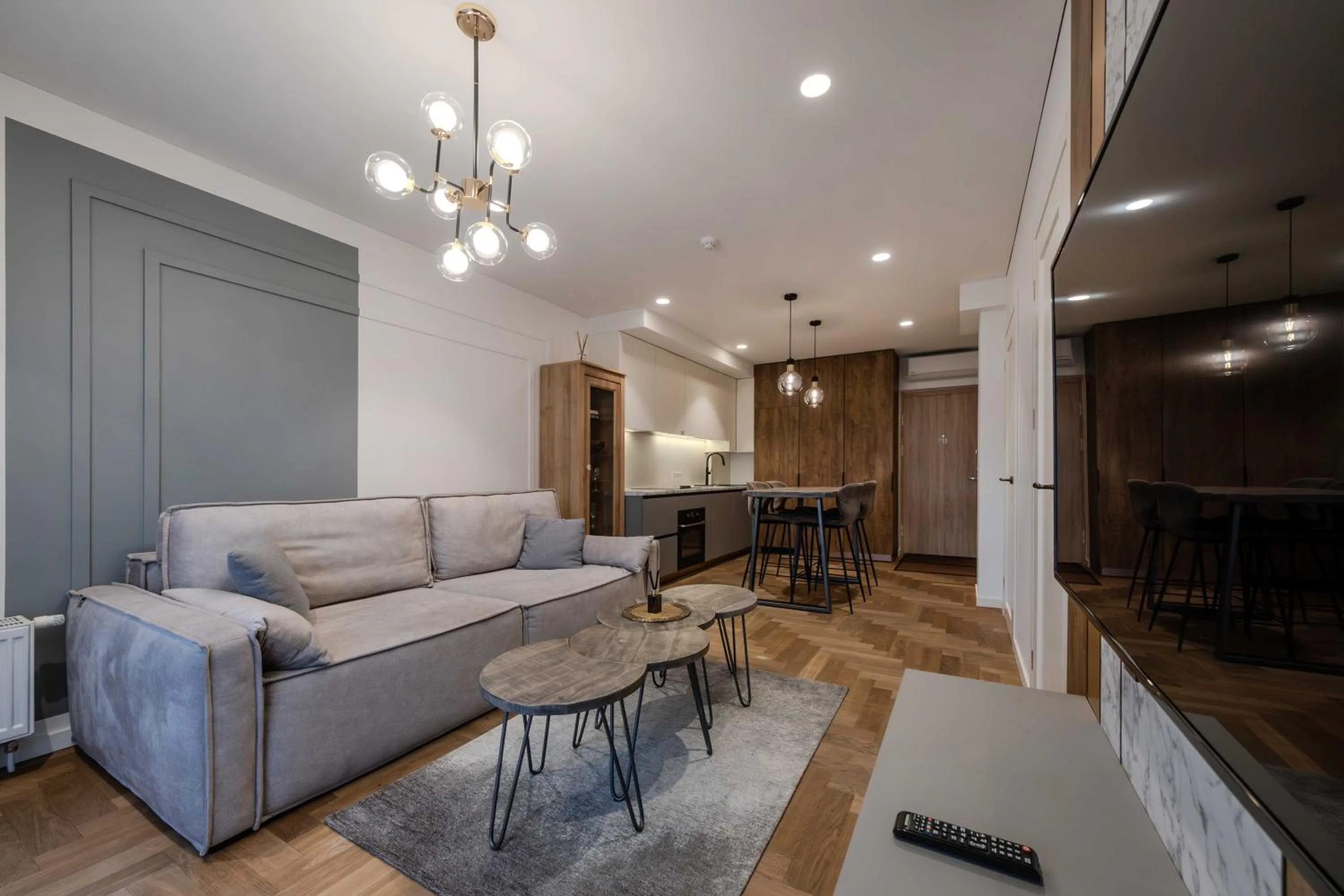 Seating area in King Mindaugas Apartments