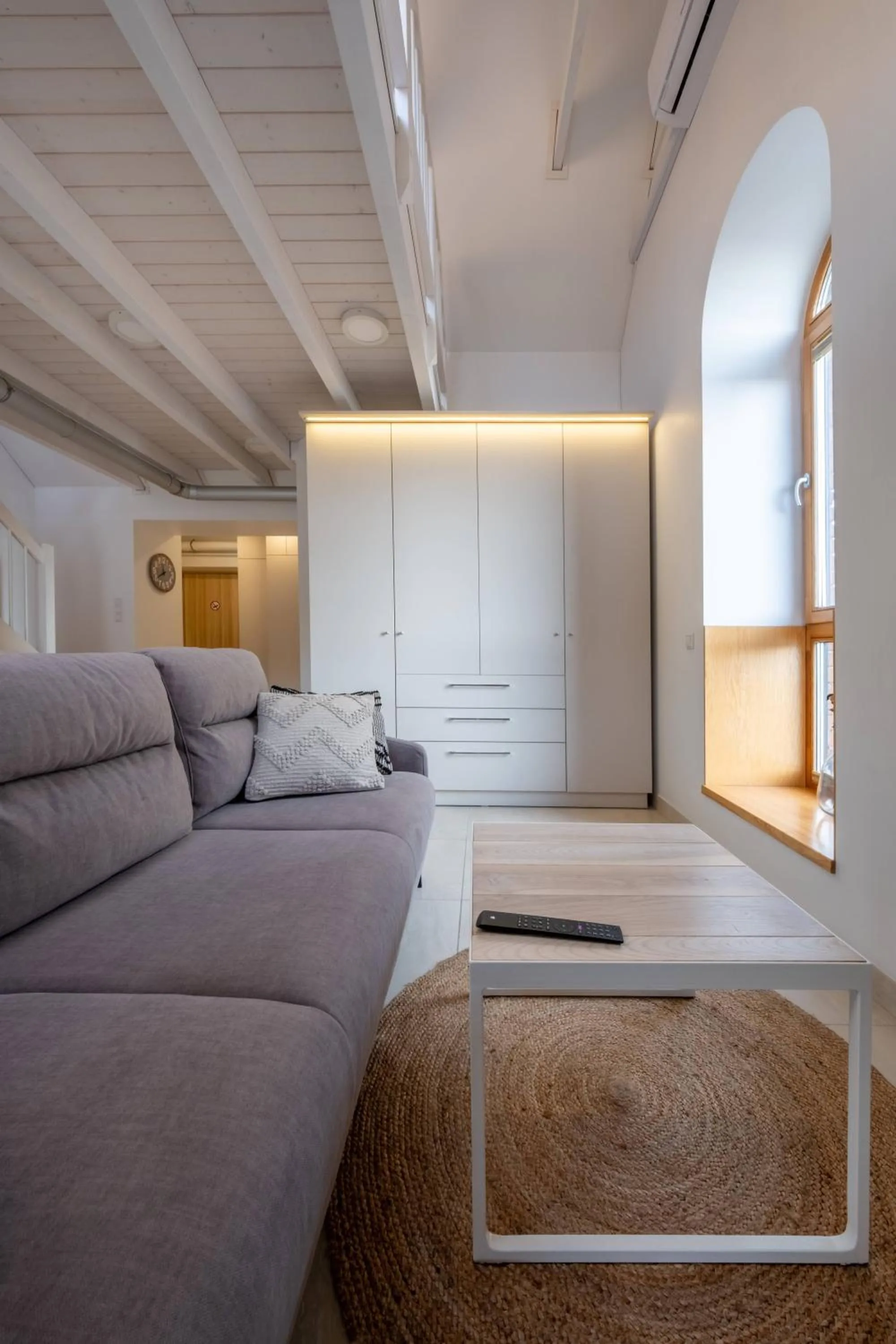 Seating area in King Mindaugas Apartments