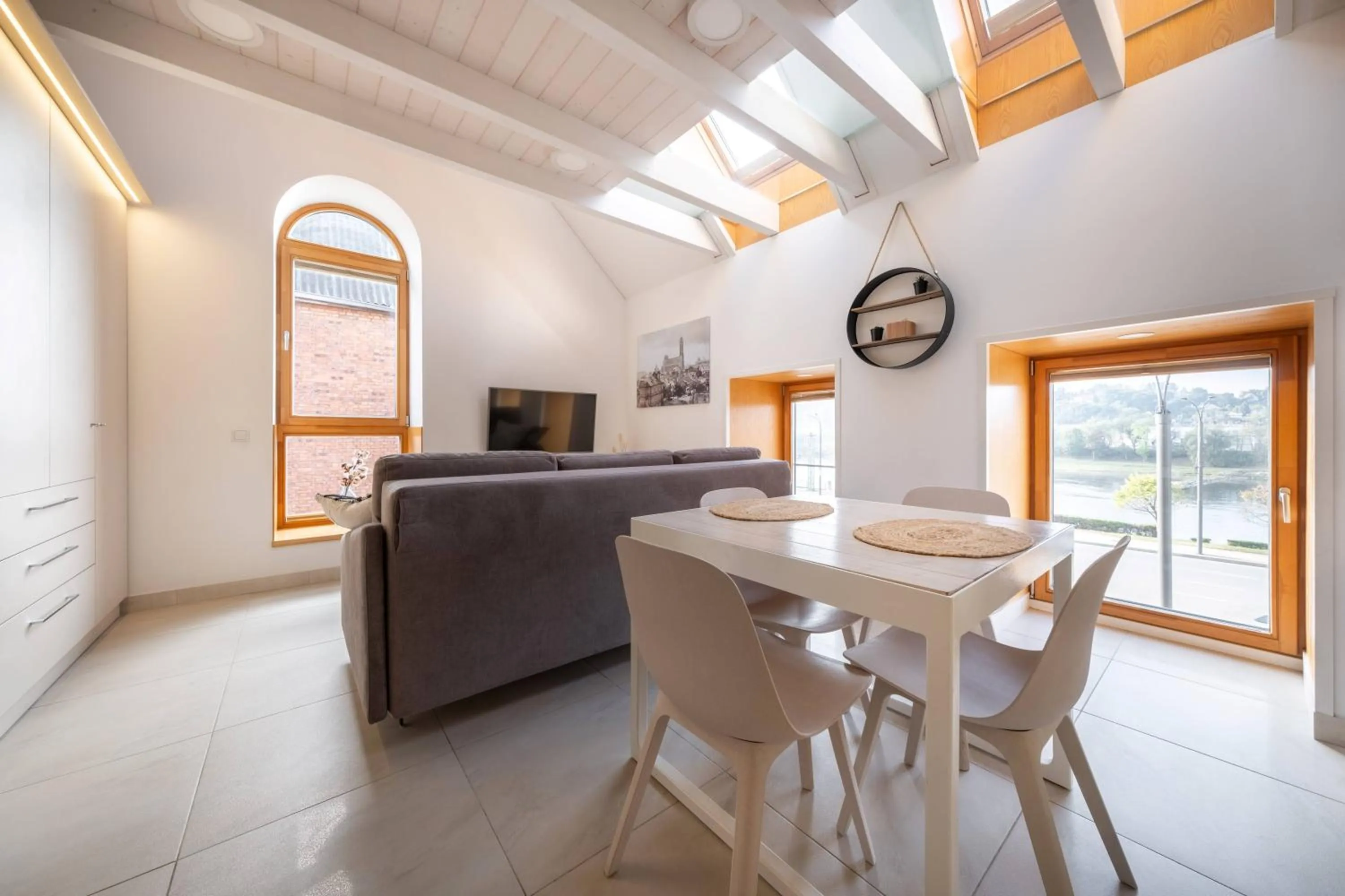 Seating area in King Mindaugas Apartments