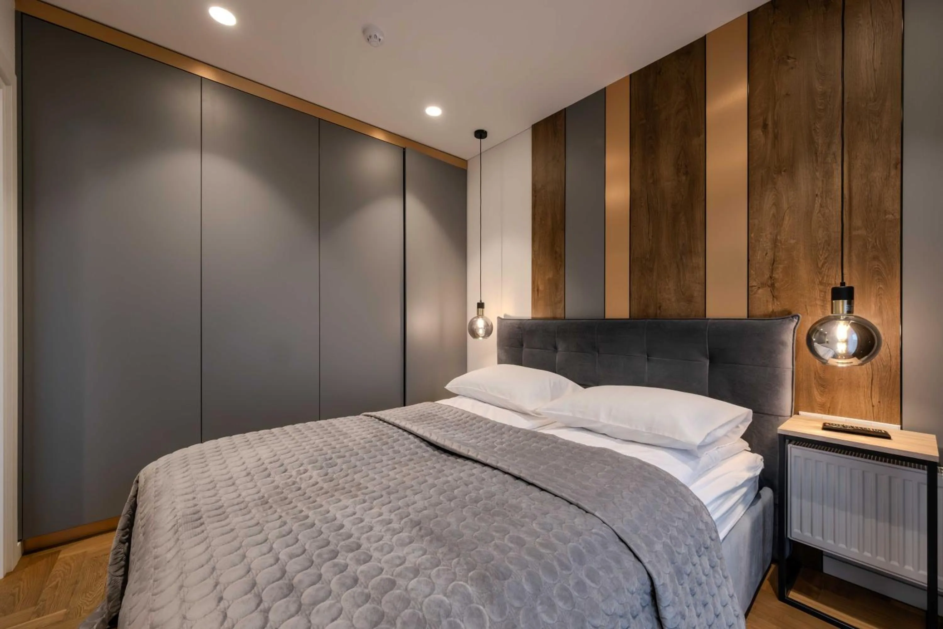 Bed in King Mindaugas Apartments