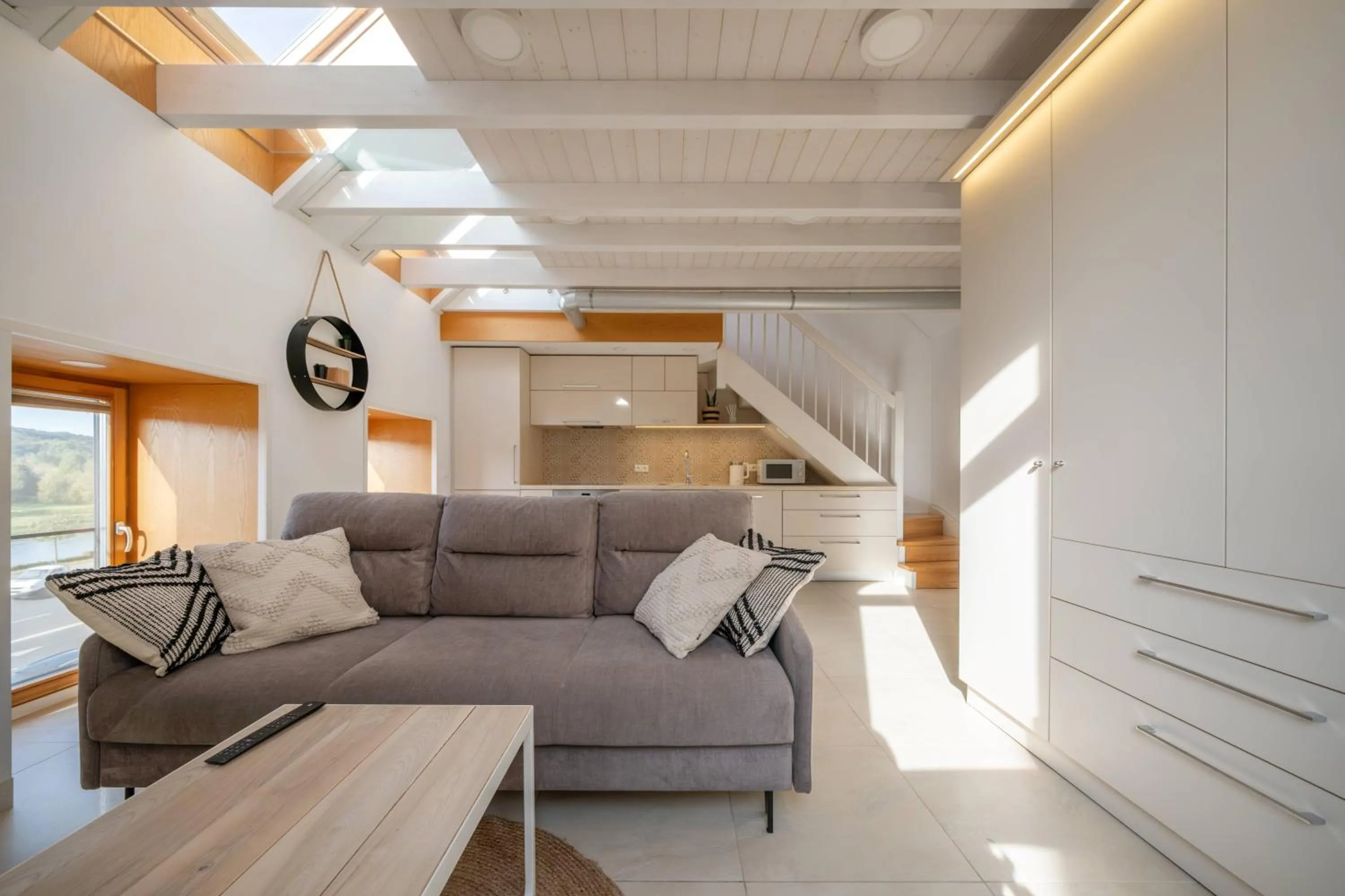 Seating area in King Mindaugas Apartments