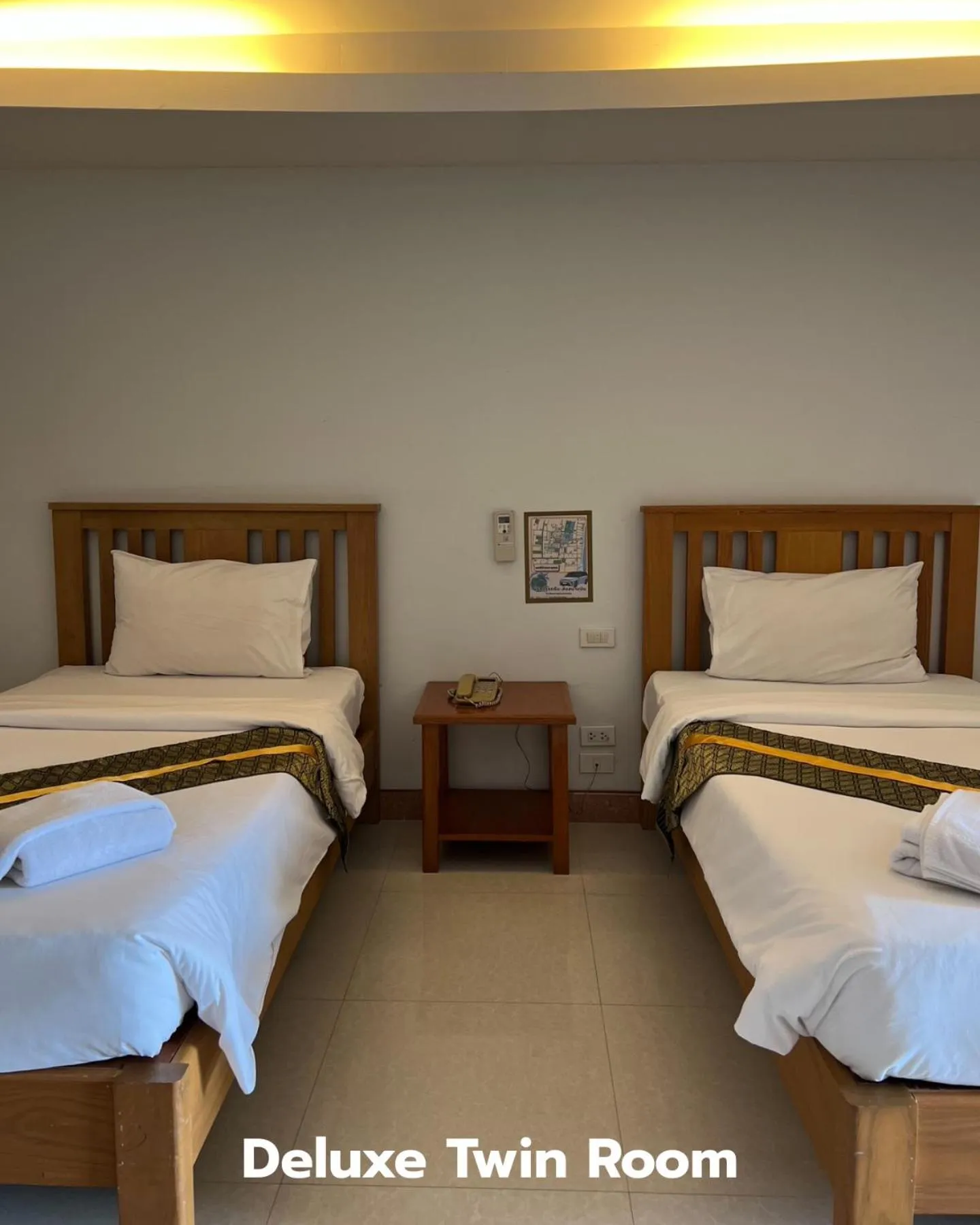 Bed in That Phanom River View Hotel