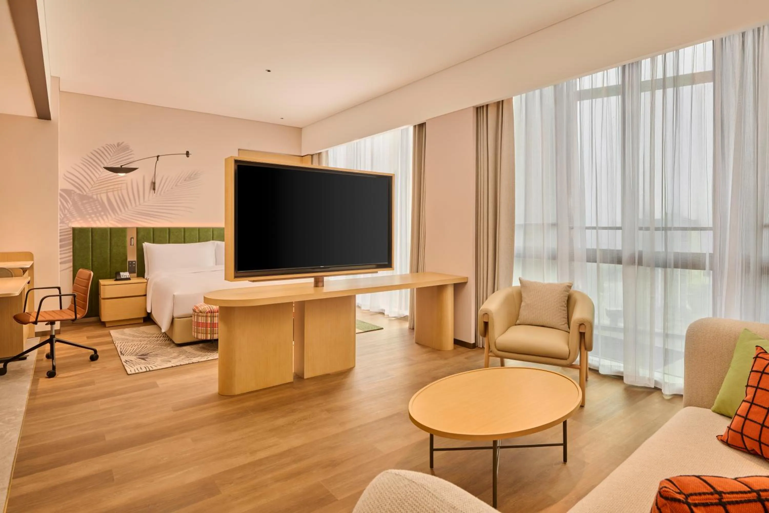 Communal lounge/ TV room in Hilton Garden Inn Chongqing Central Park