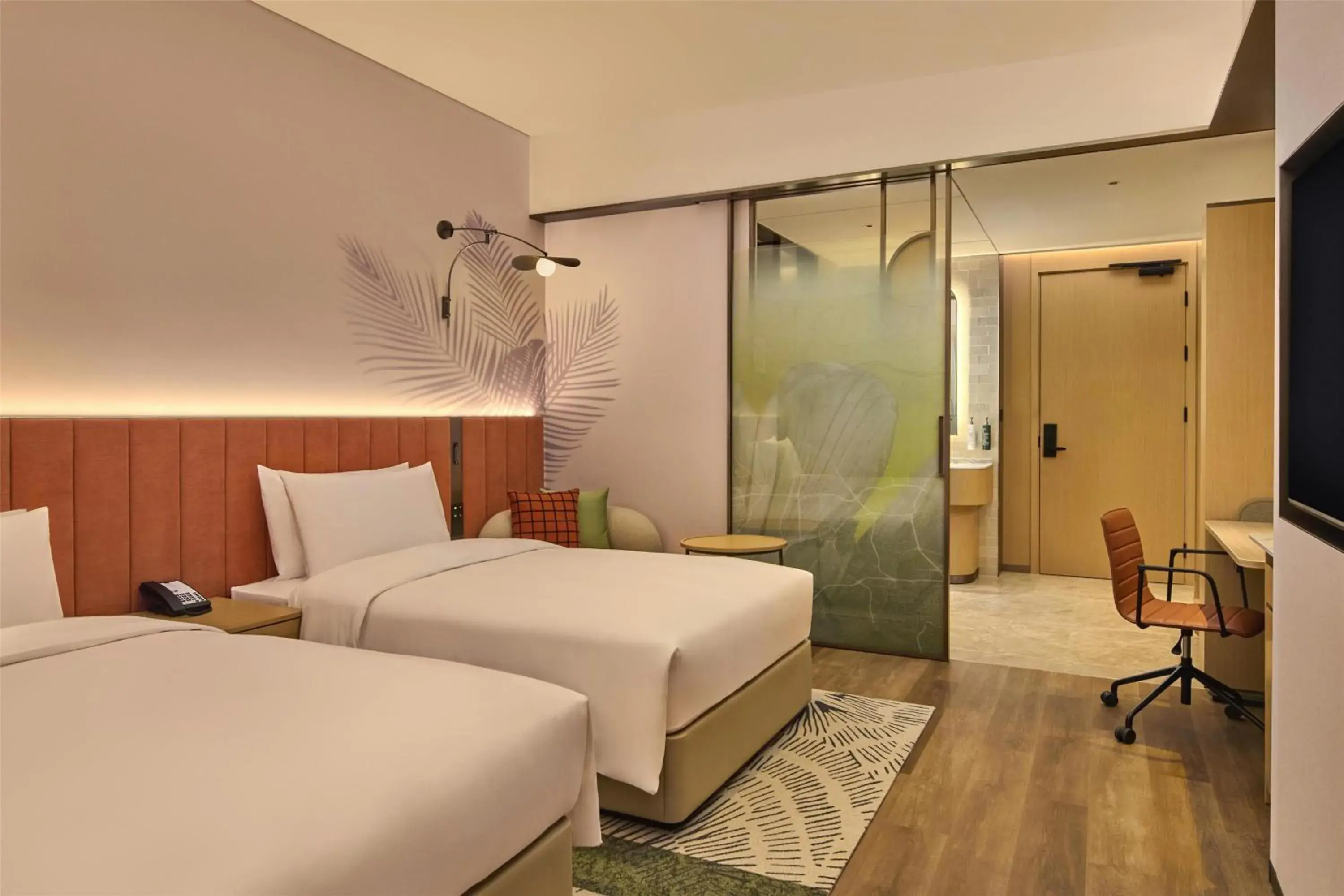 Twin Room - High Floor in Hilton Garden Inn Chongqing Central Park Twin Room - High Floor in Hilton Garden Inn Chongqing Central Park