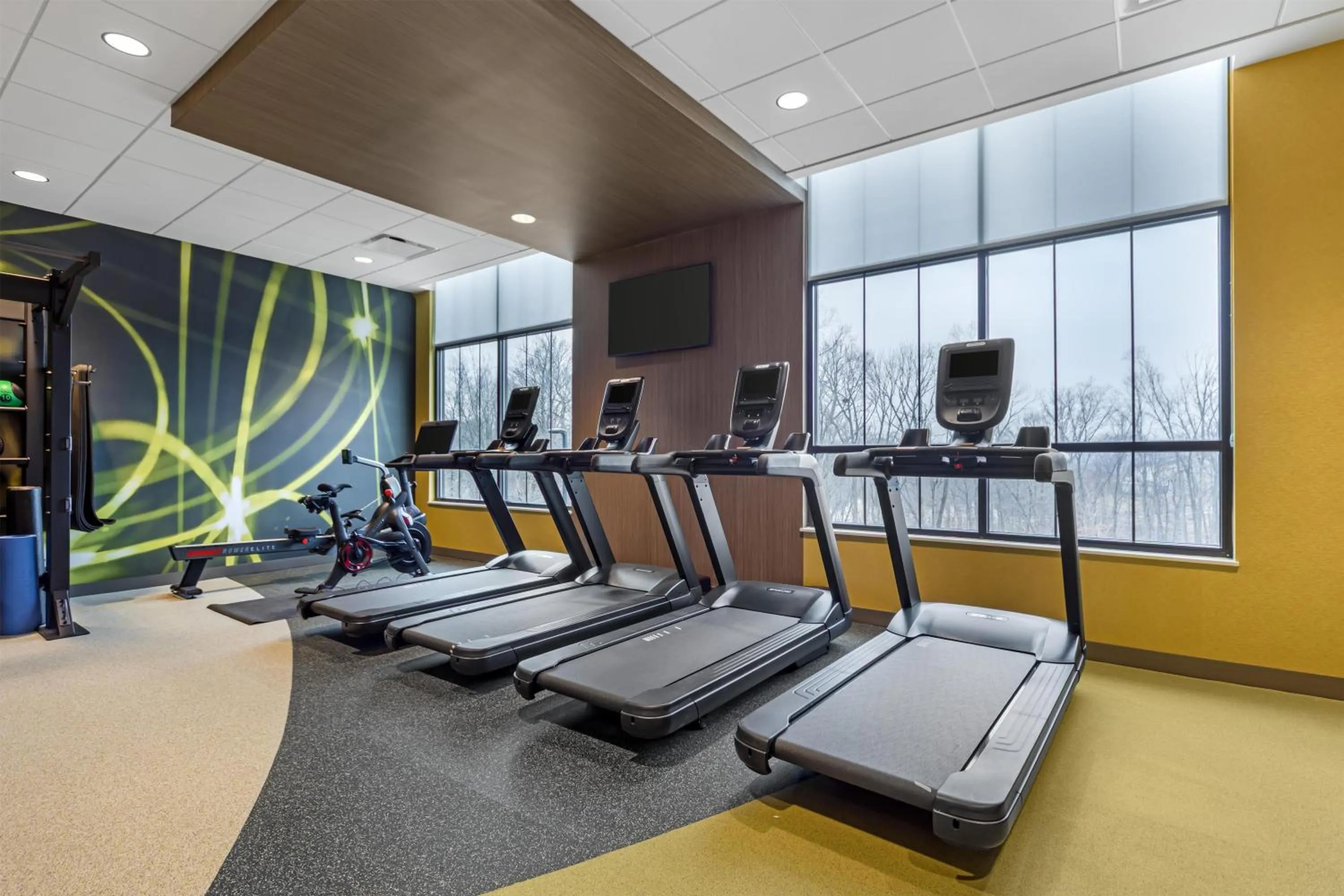 Fitness centre/facilities in Hilton Garden Inn Media