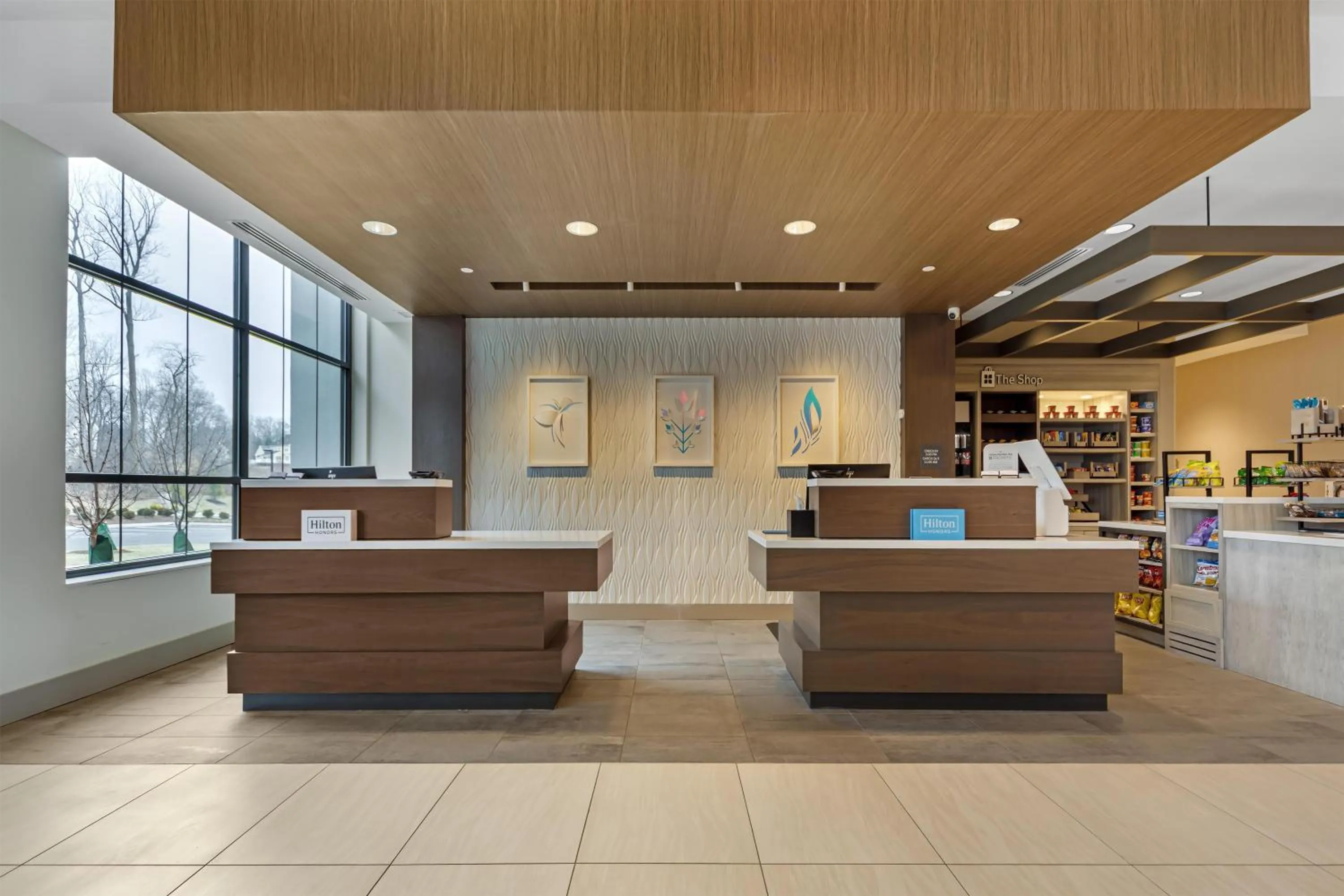 Lobby or reception in Hilton Garden Inn Media