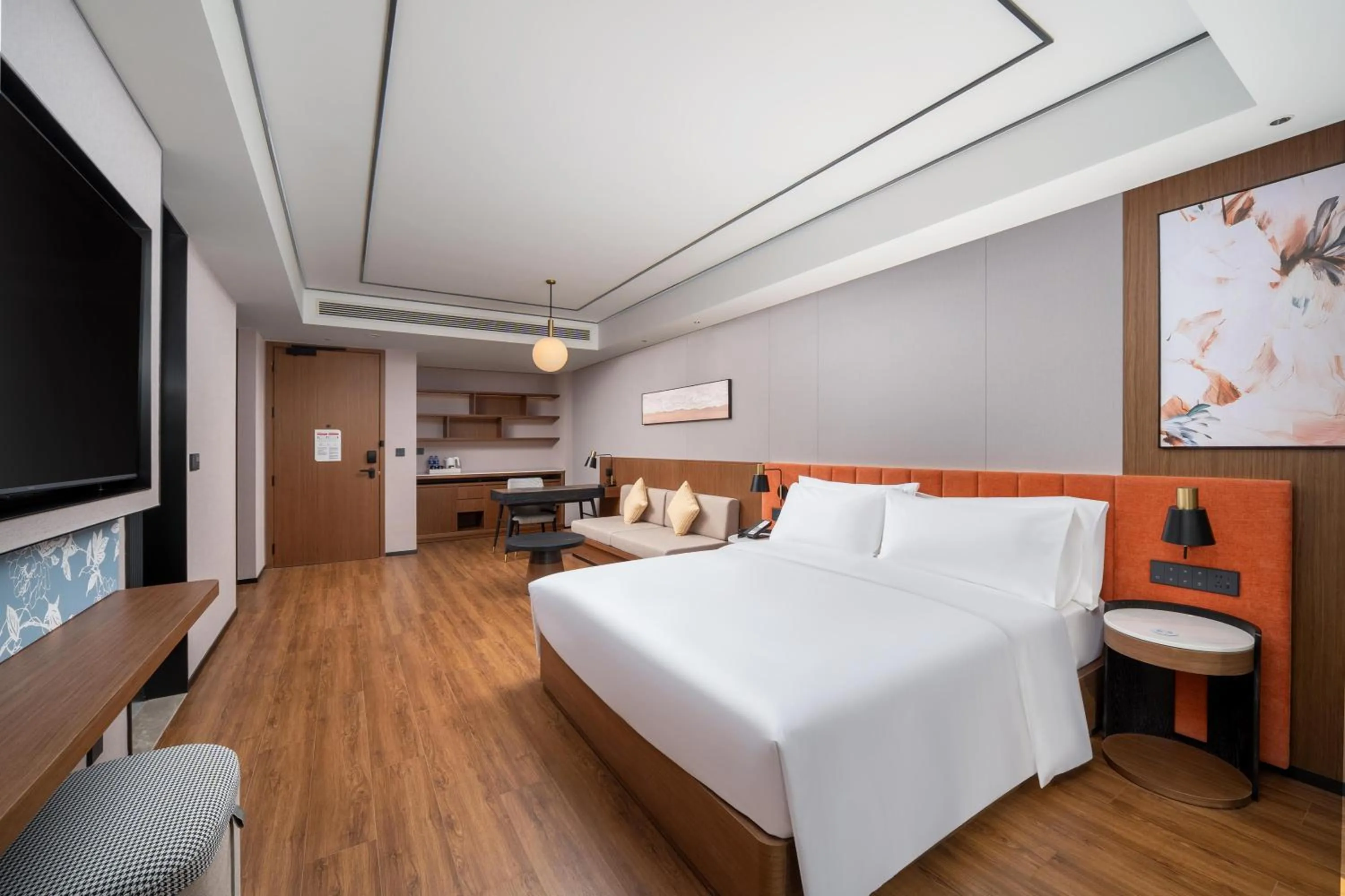 Bed in Hilton Garden Inn Shanghai Changxing Island