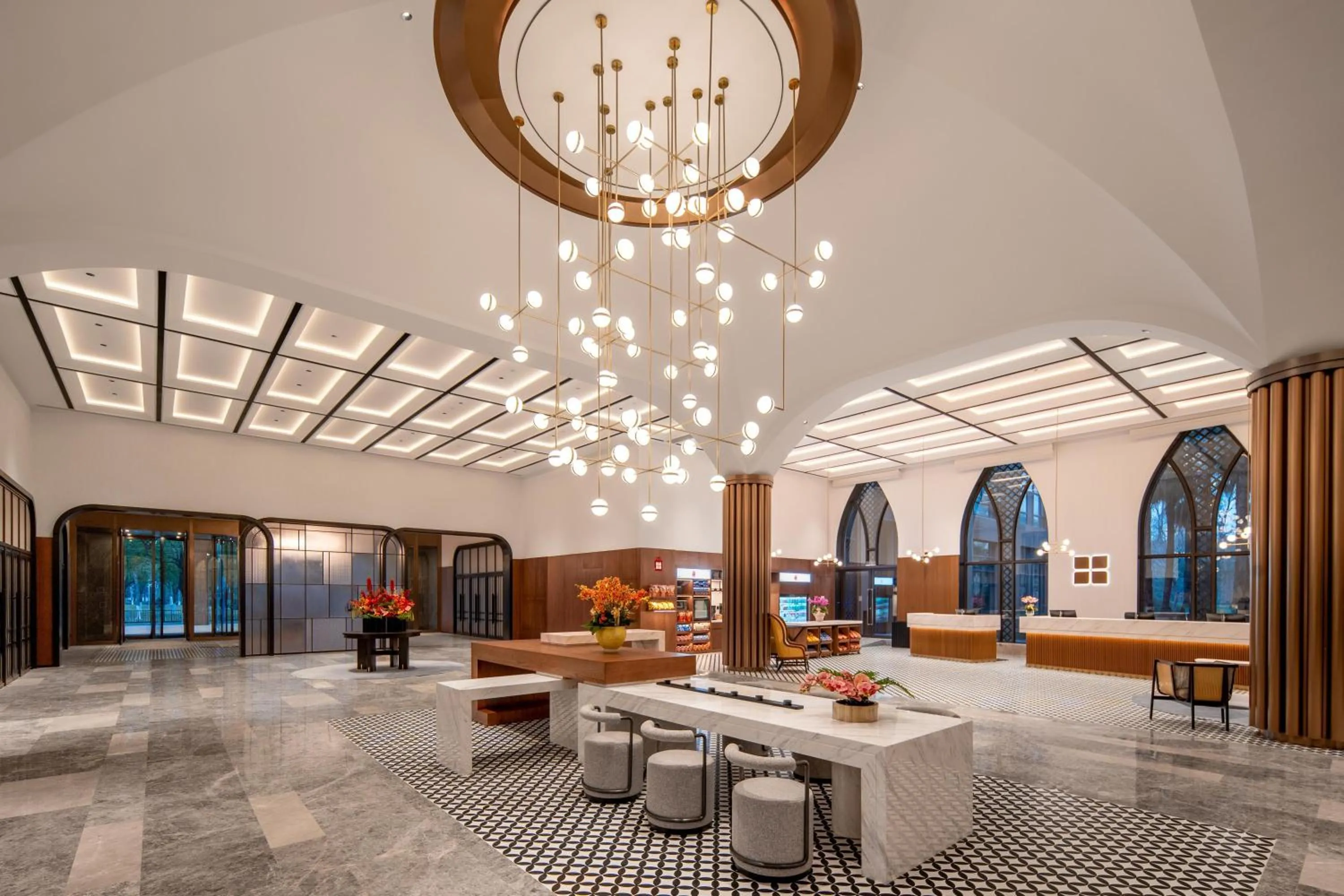 Lobby or reception in Hilton Garden Inn Shanghai Changxing Island