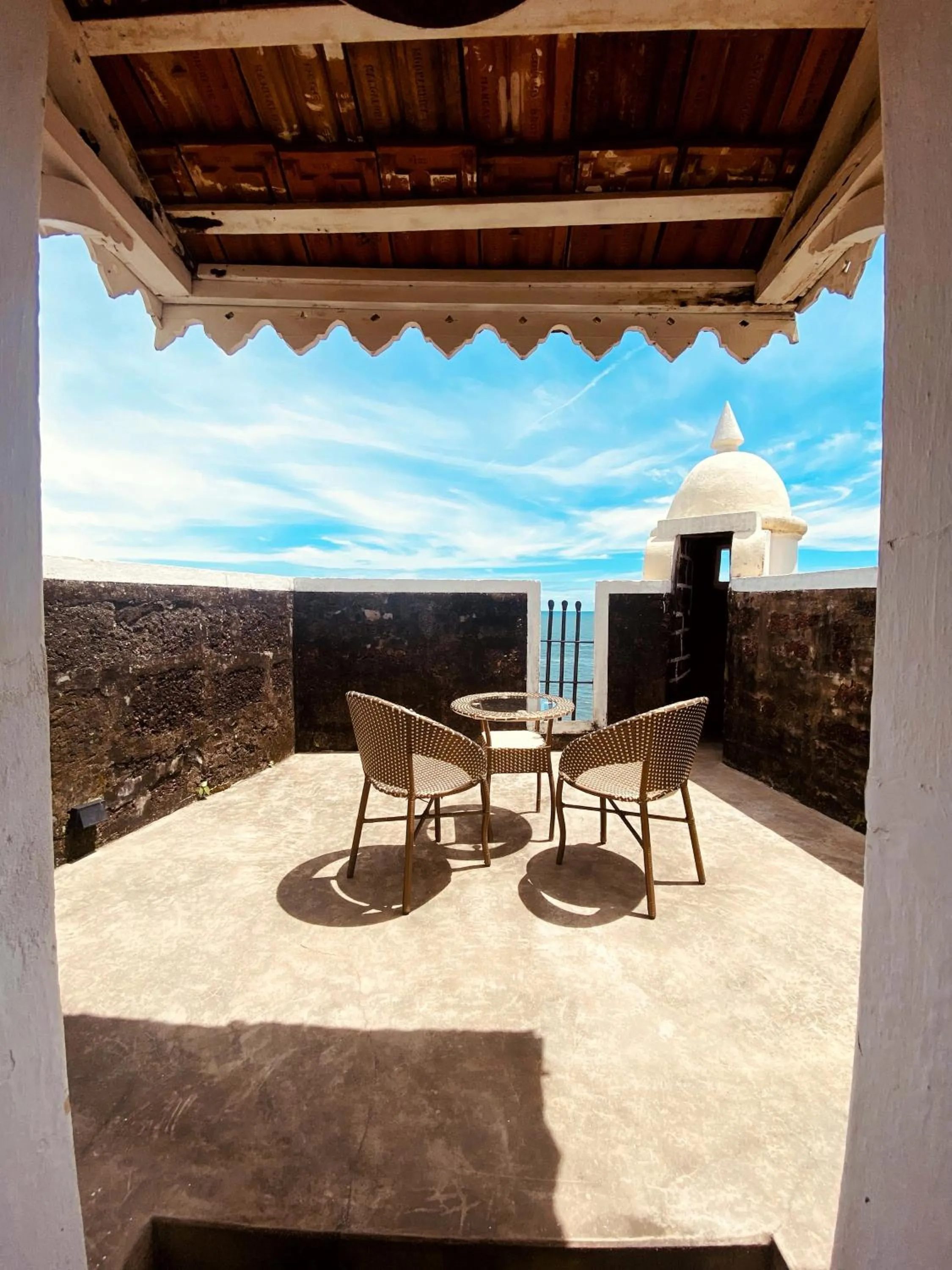 View (from property/room) in Fort Tiracol Goa