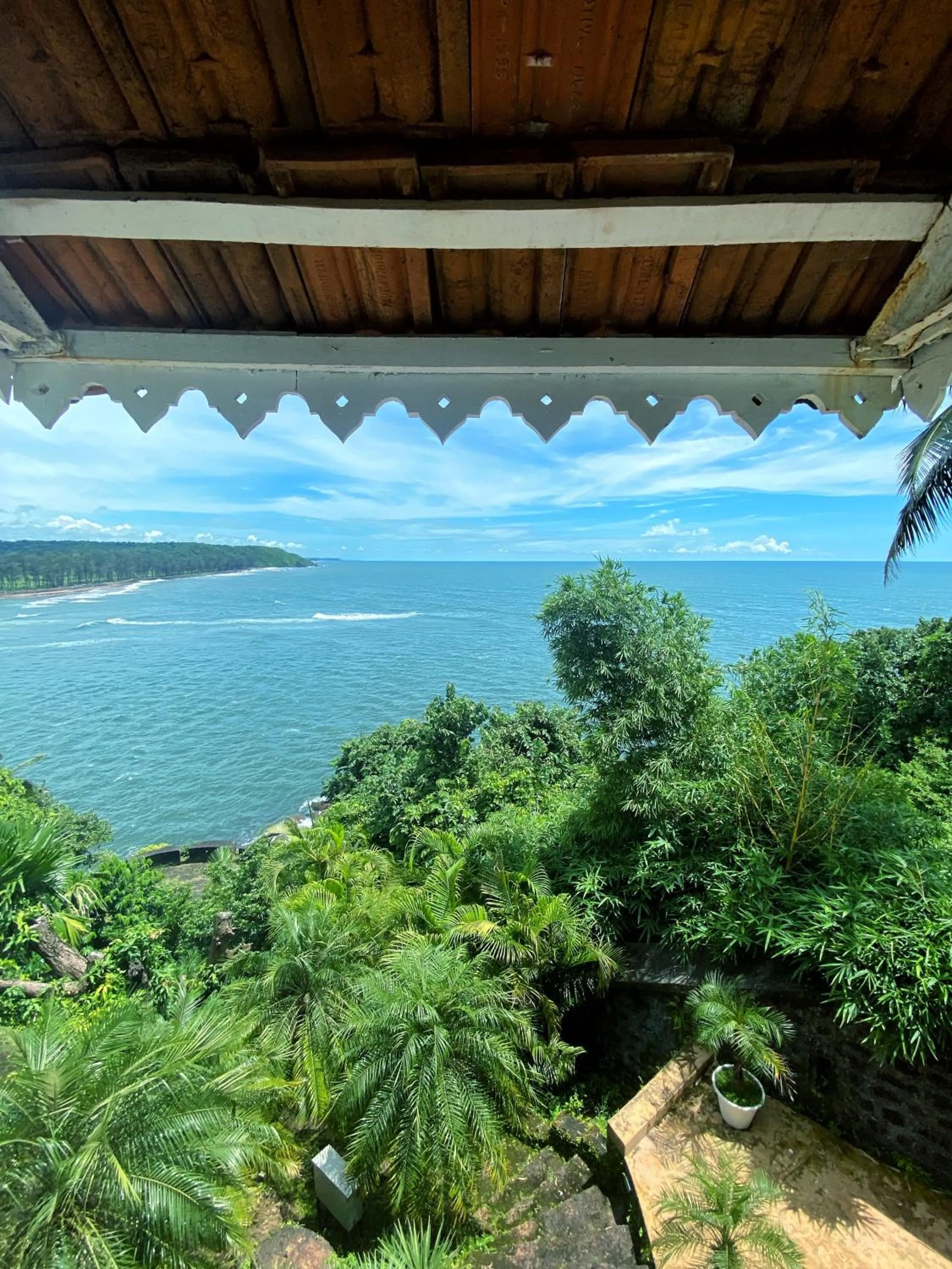 View (from property/room) in Fort Tiracol Goa