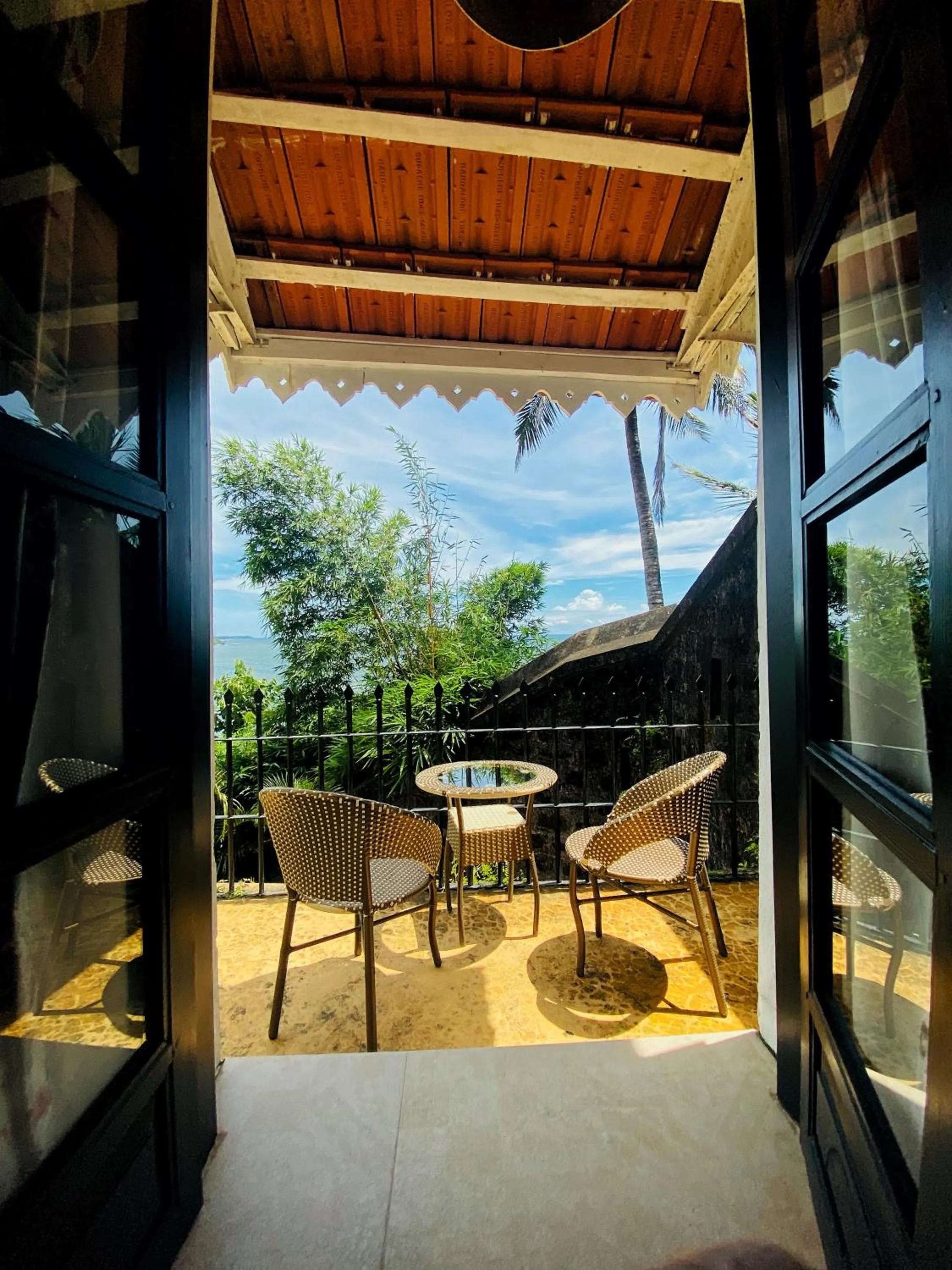 View (from property/room) in Fort Tiracol Goa