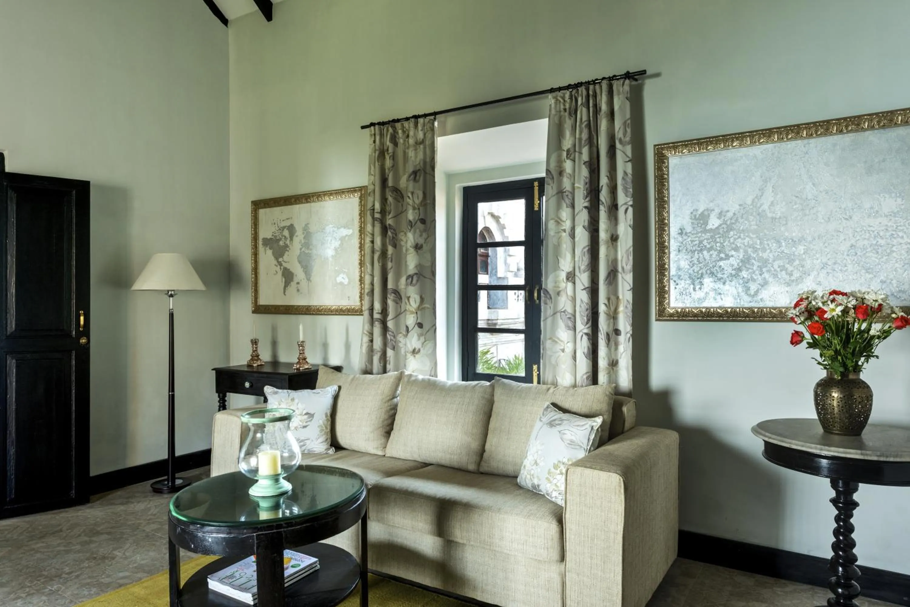 Living room in Fort Tiracol Goa