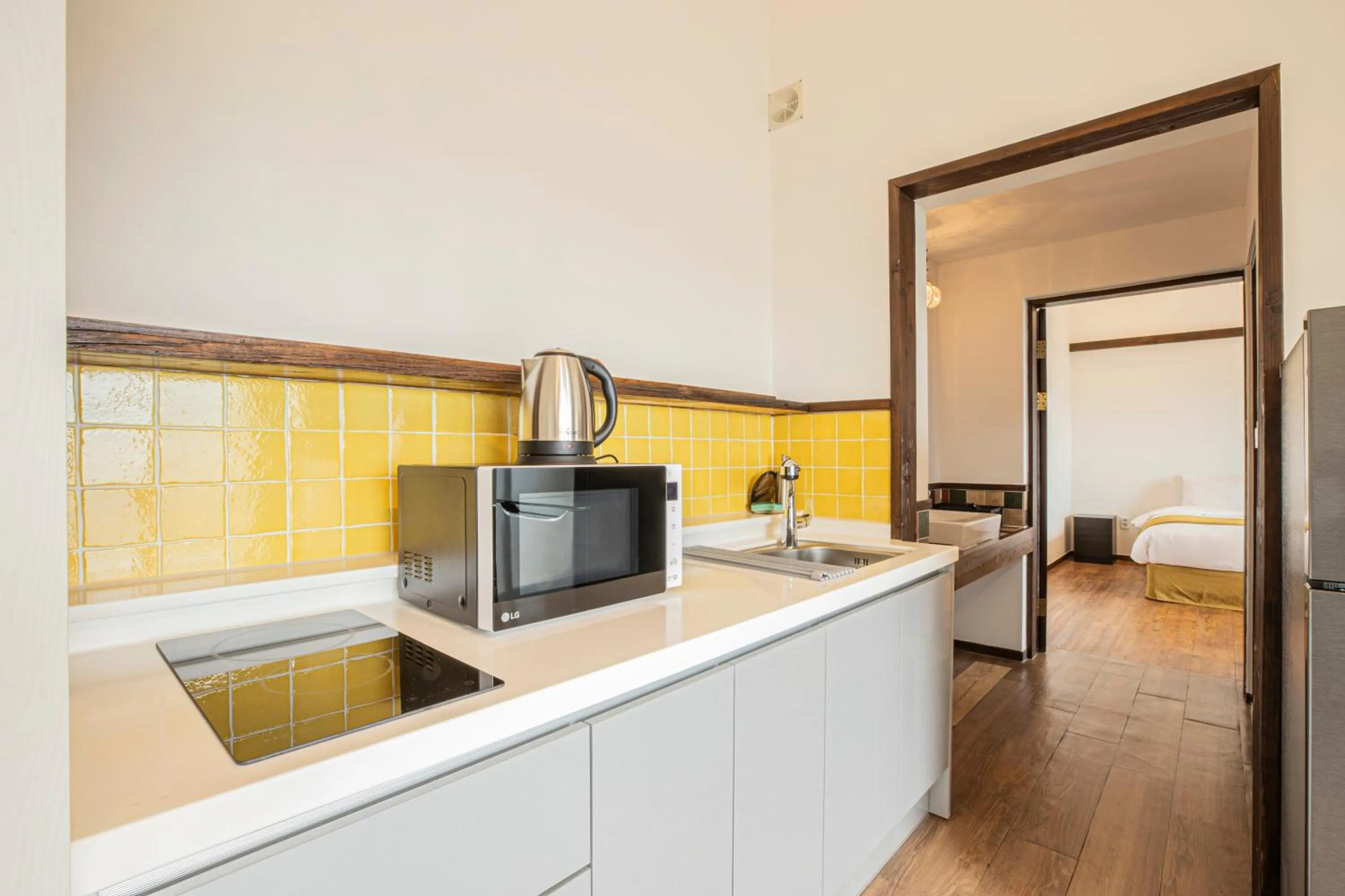 Kitchen or kitchenette in Olle Resort