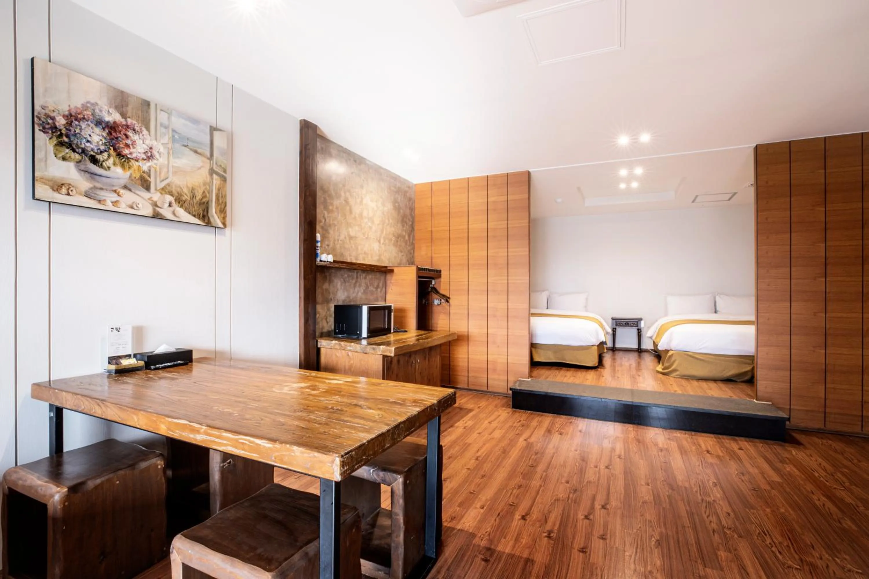 Dining area, Bed in Olle Resort