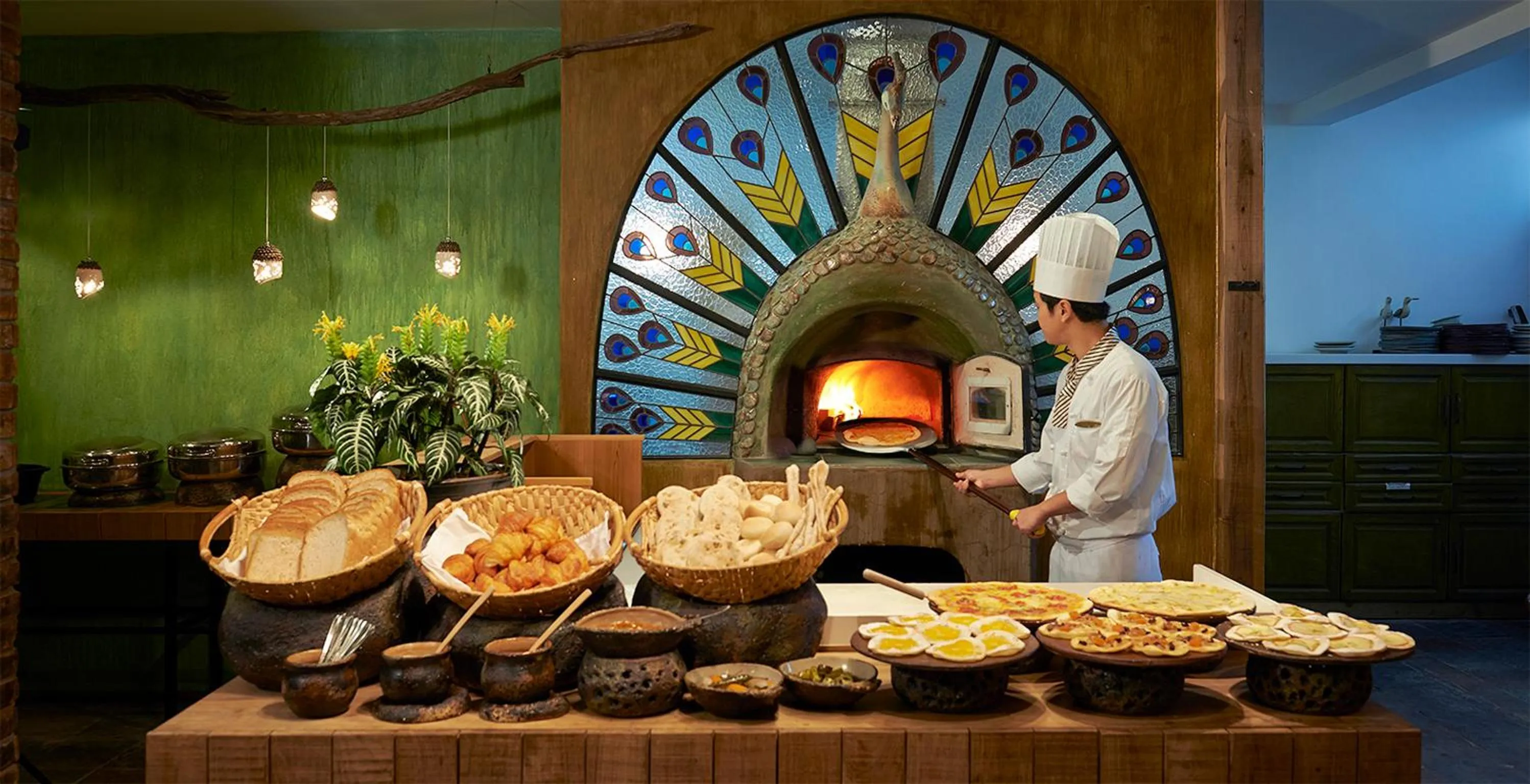 Buffet breakfast in Olle Resort