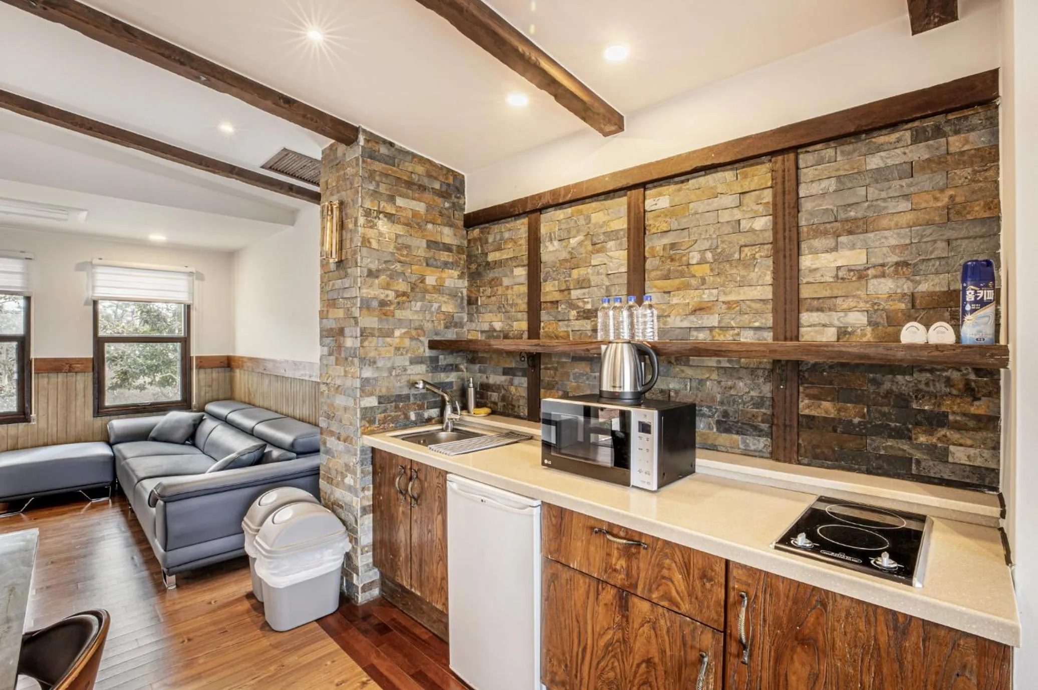 Kitchen or kitchenette in Olle Resort