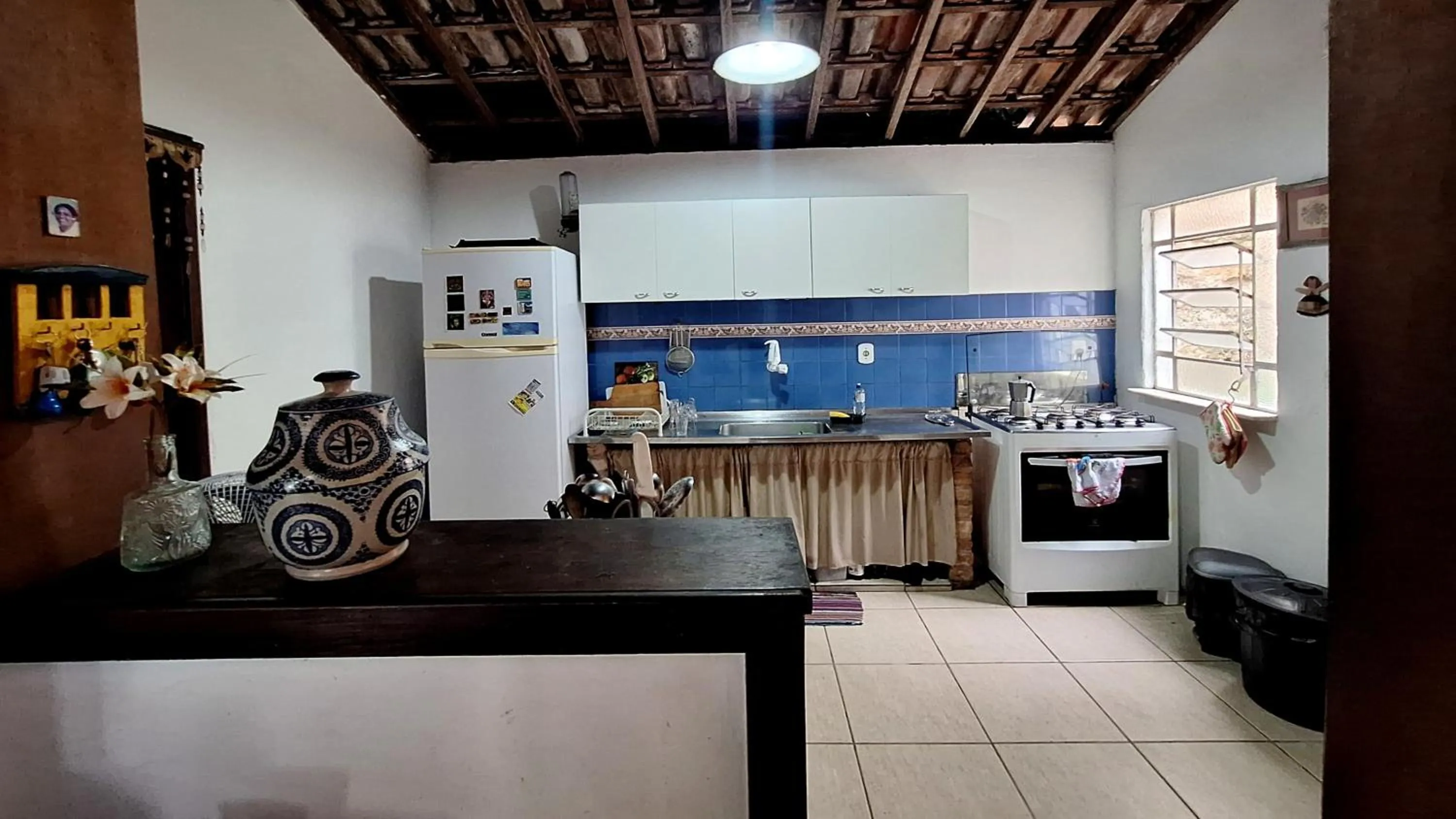 Kitchen or kitchenette in Casa em meio a natureza - Ideal para casal