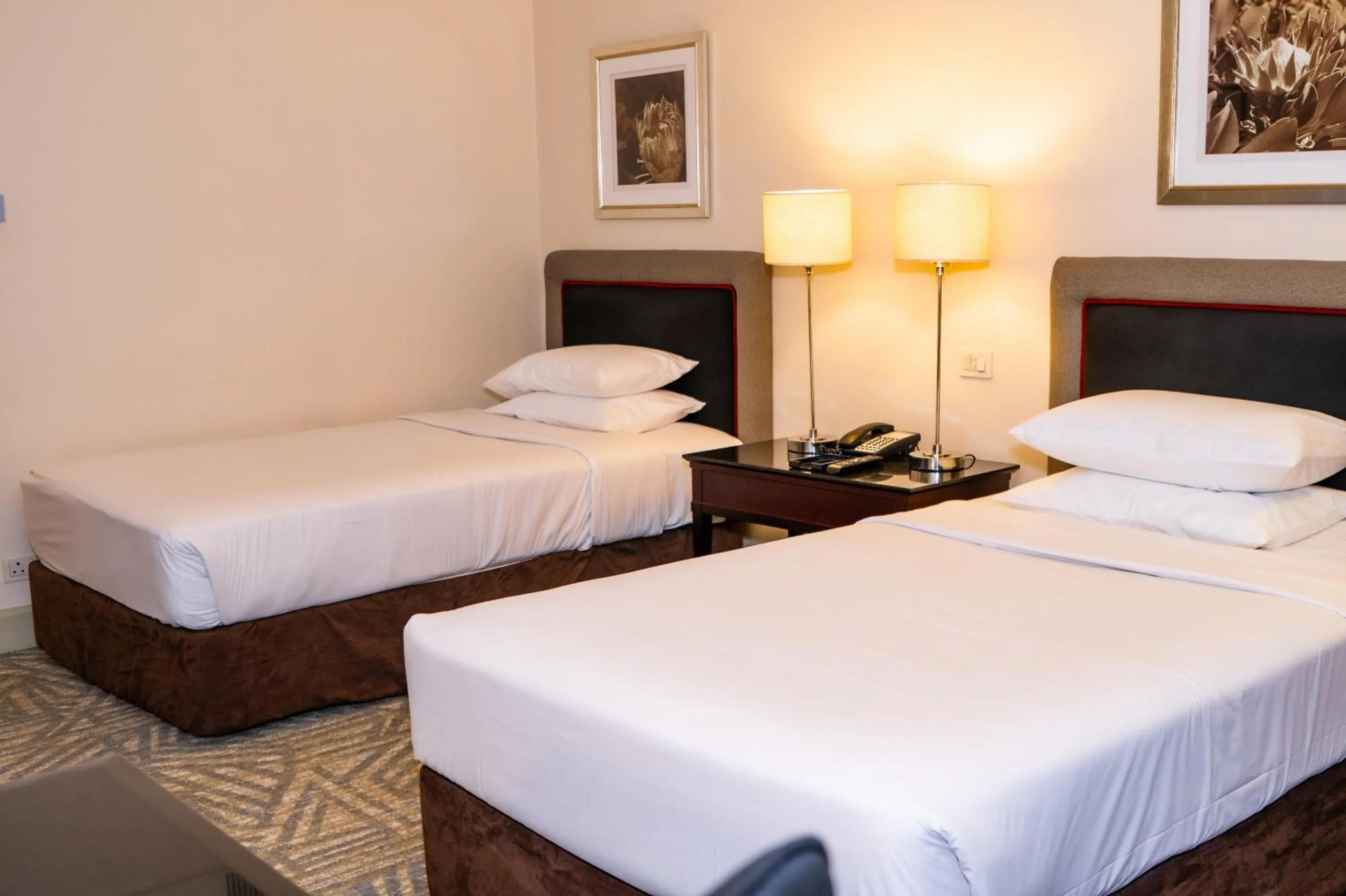 Bed in Royal Majestic Hotel