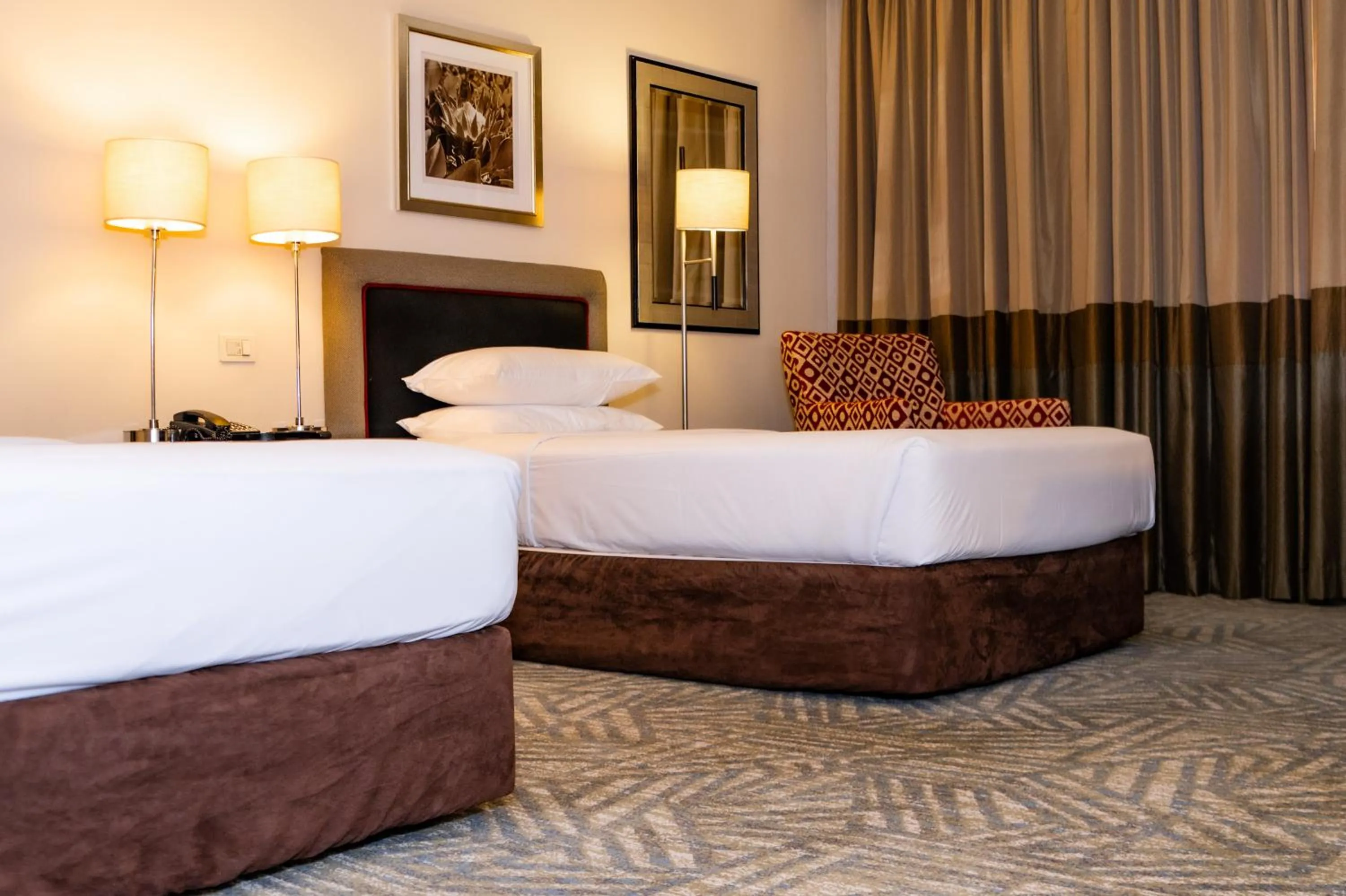 Bed in Royal Majestic Hotel