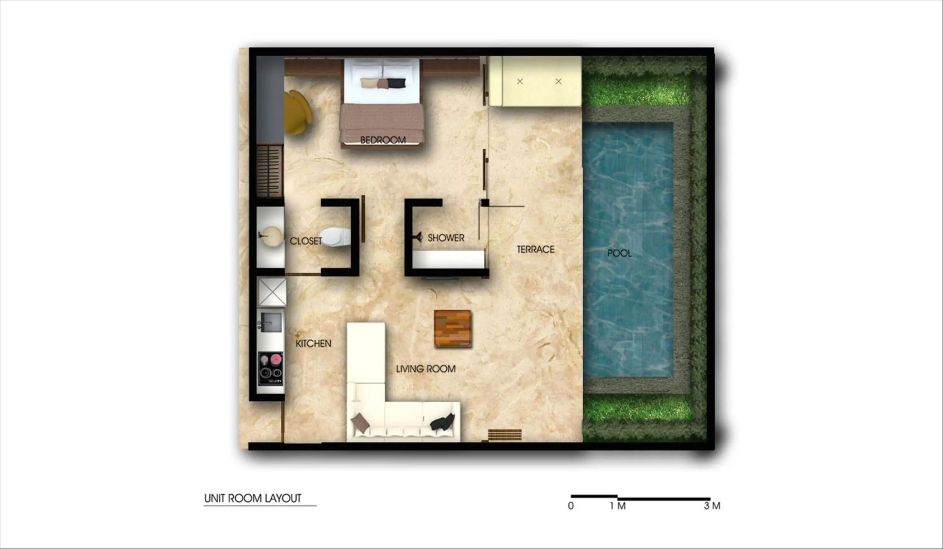 Bird's eye view in Smart Comfort Apartments