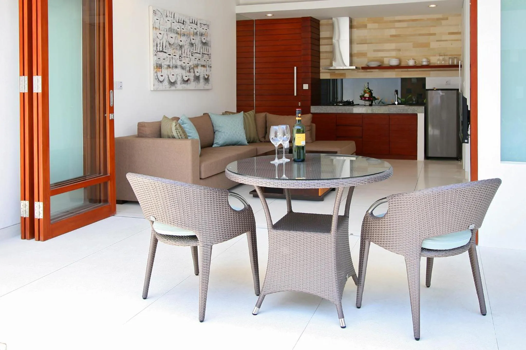 Dining area in Smart Comfort Apartments