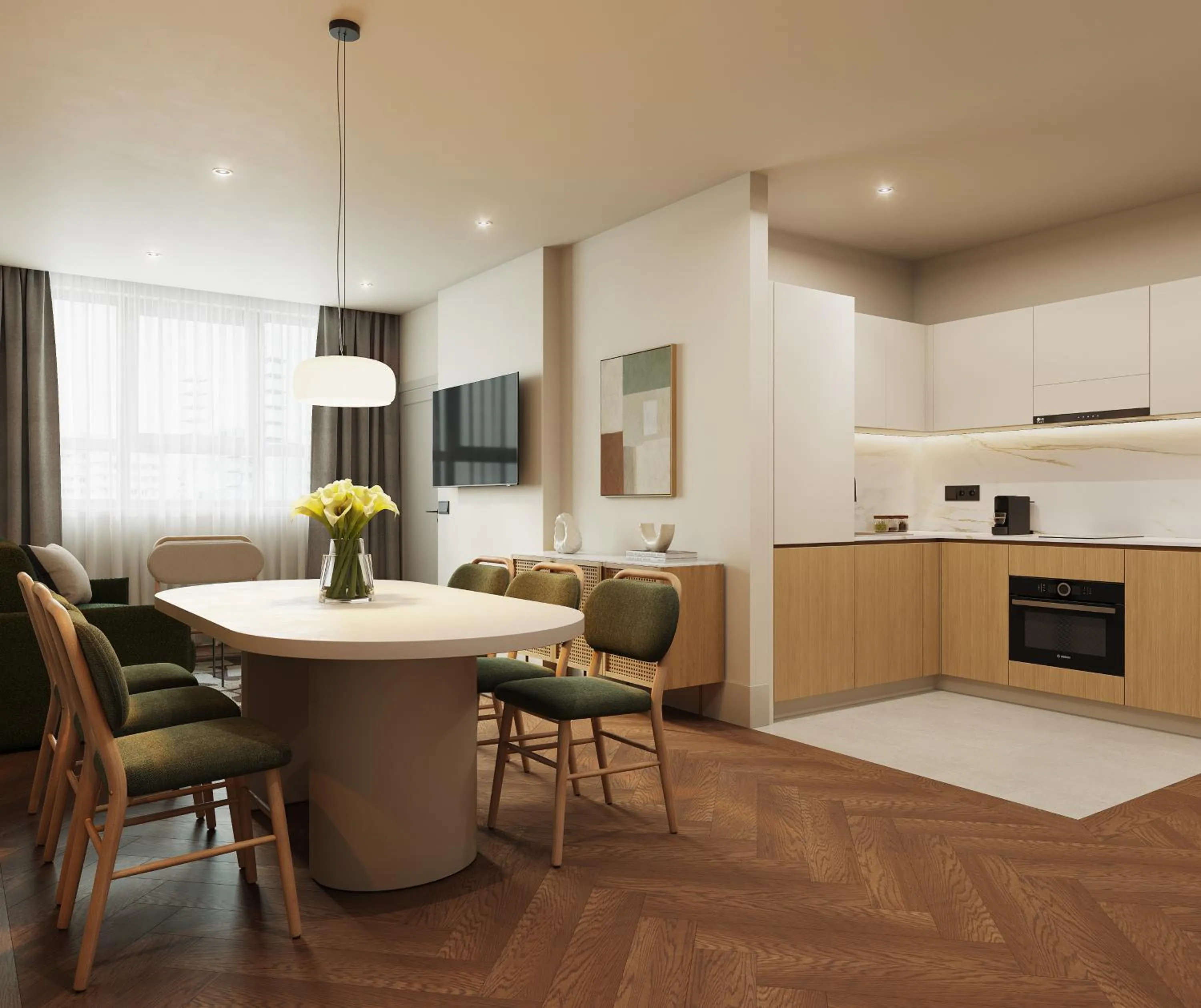 Living room in master Wola Warsaw