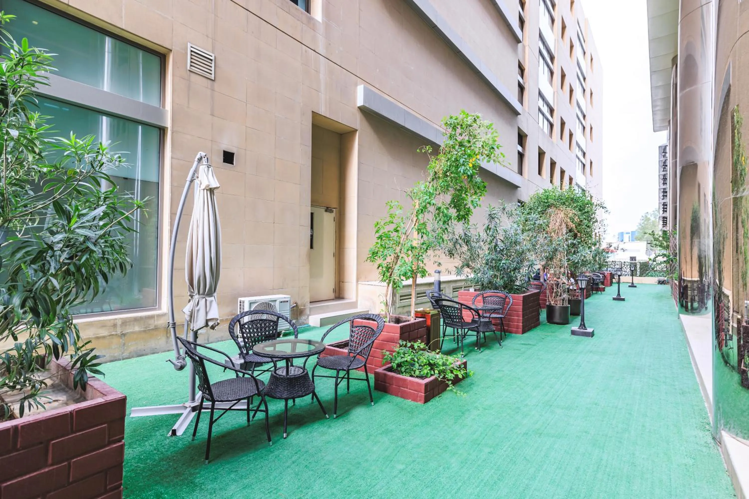 Garden view in Sapphire Plaza Hotel