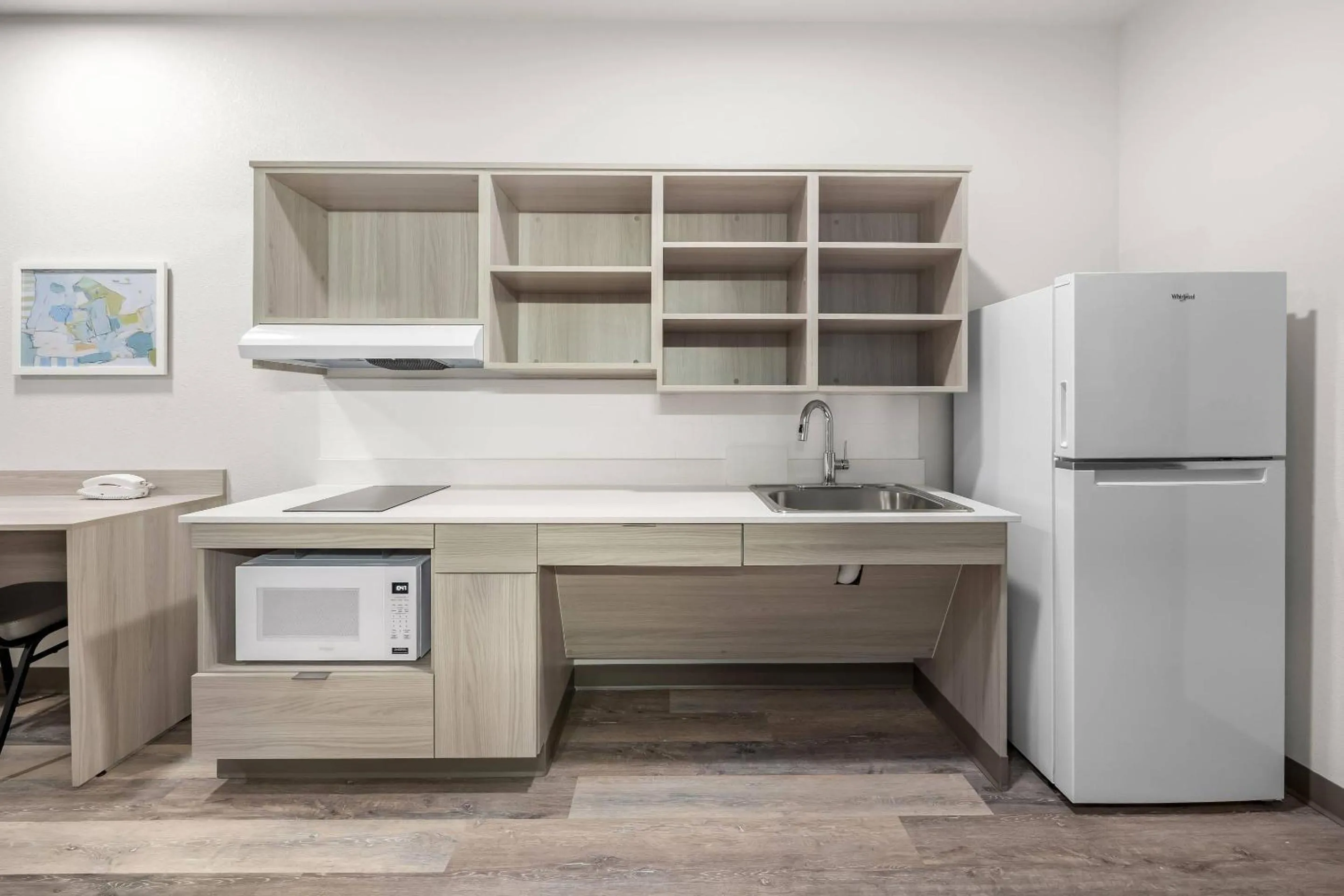 Kitchen or kitchenette in WoodSpring Suites Medford near I-5
