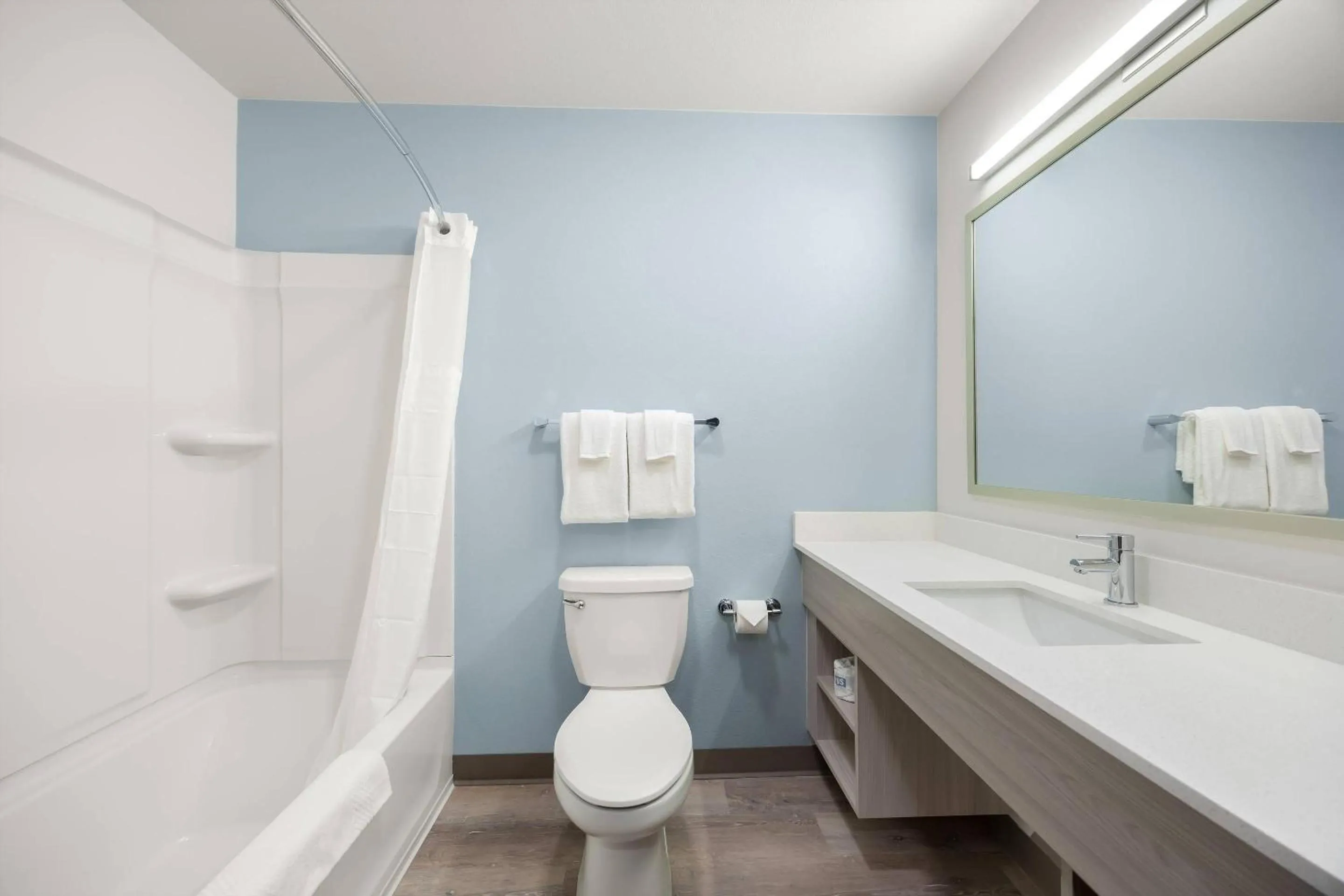 Toilet in WoodSpring Suites Medford near I-5