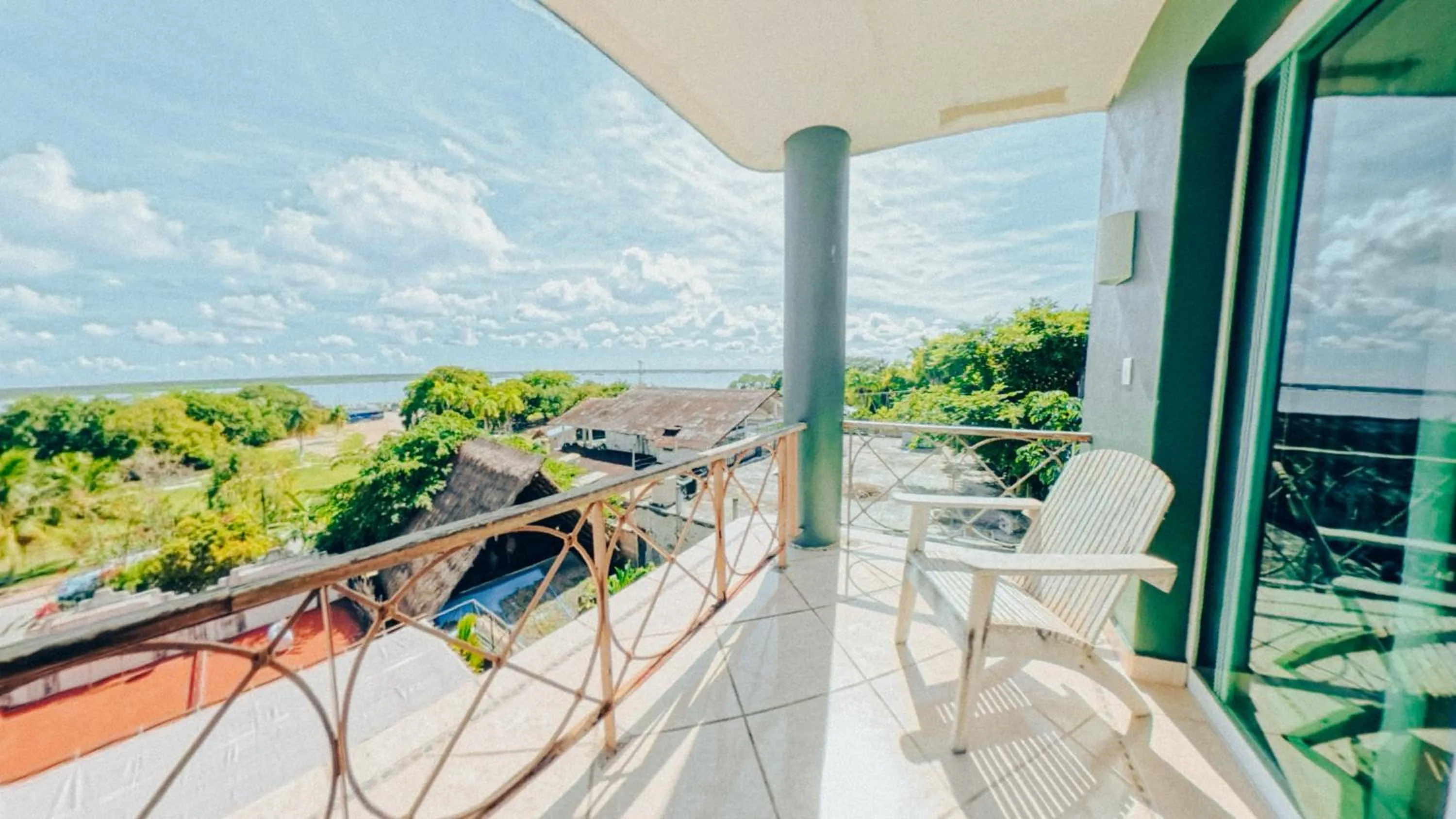 Patio in Viajero Bacalar Hostel