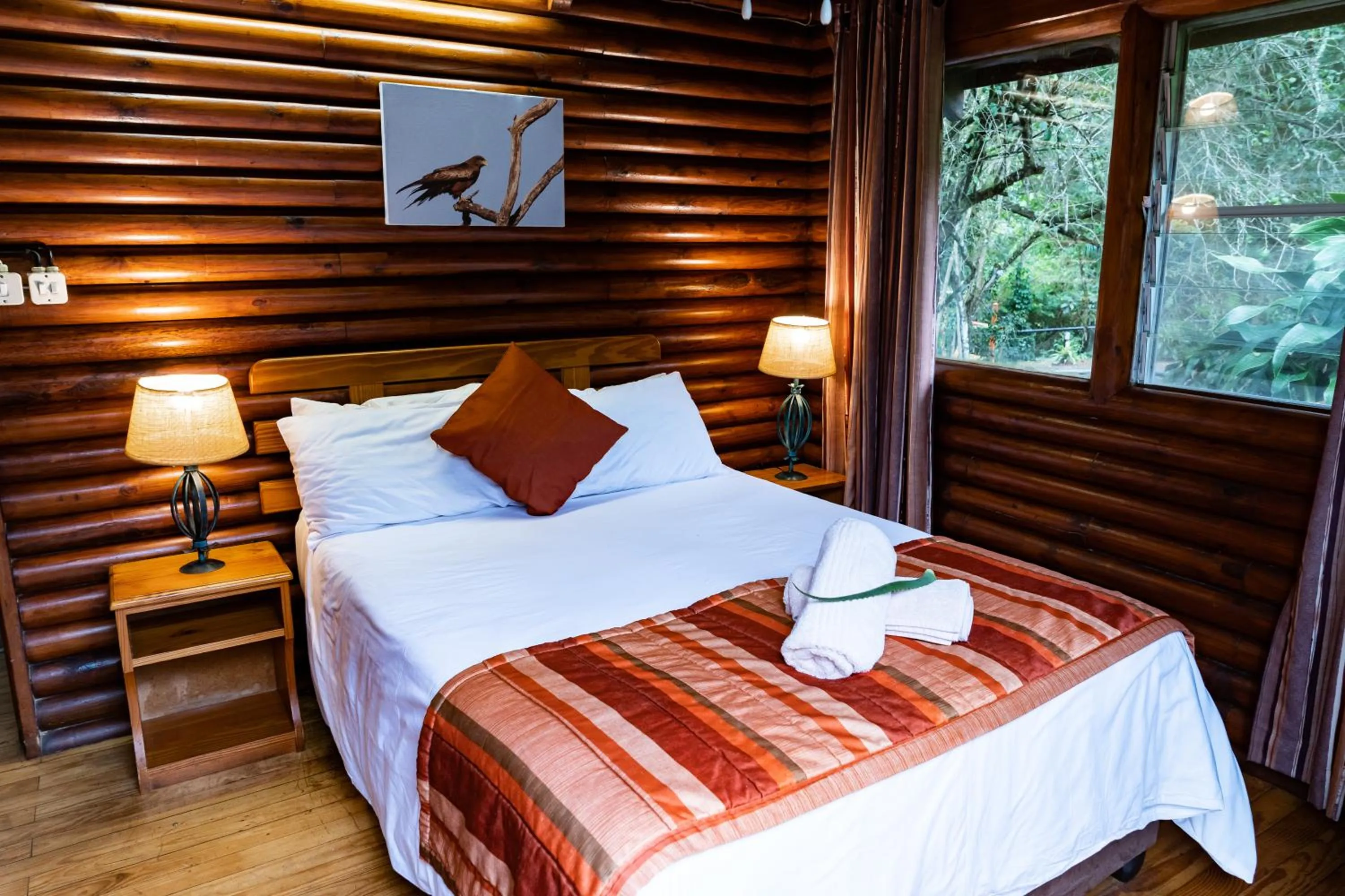 Photo of the whole room, Bed in Mtunzini Forest Lodge Self Catering Resort