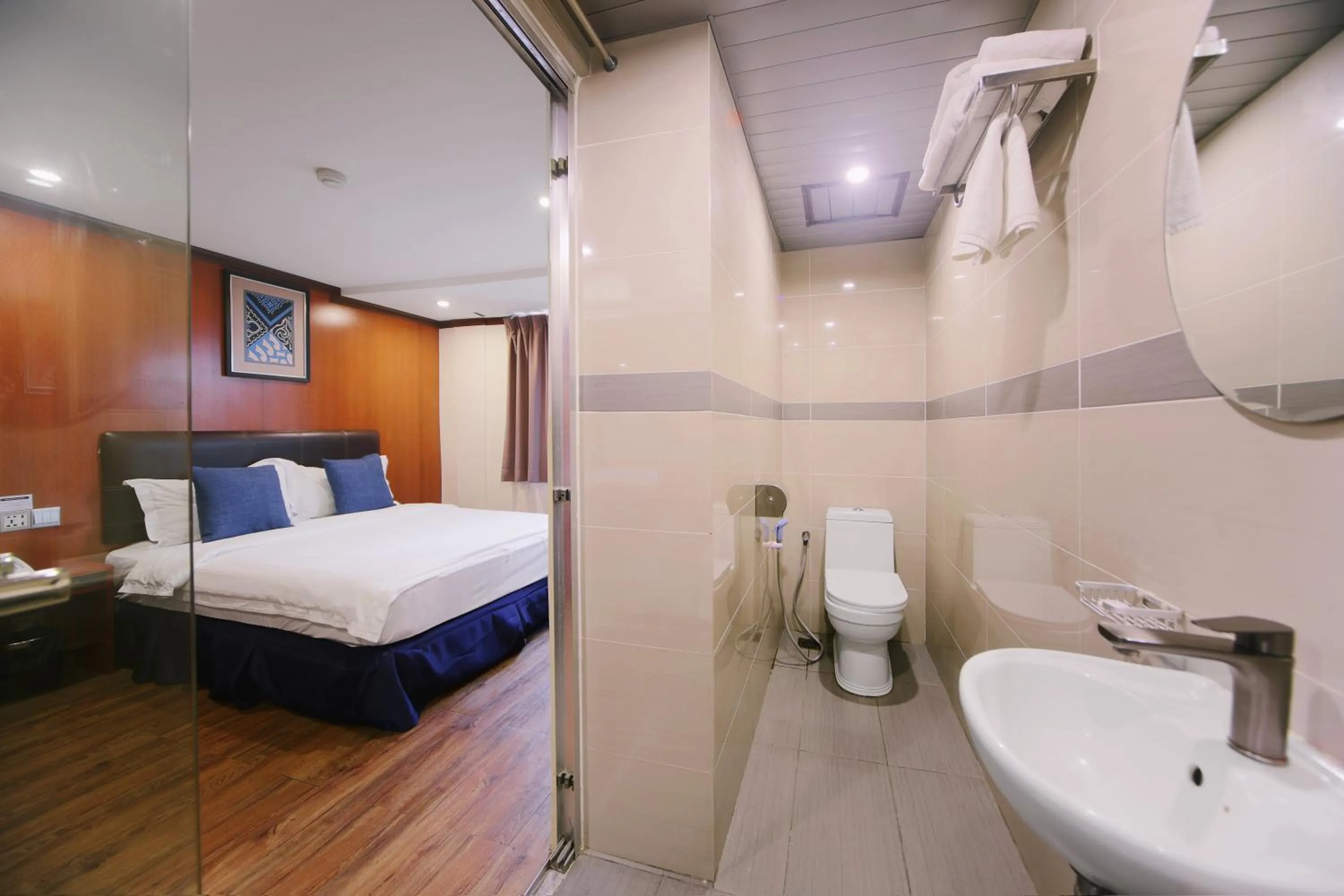 Bed in Chimera Hotel