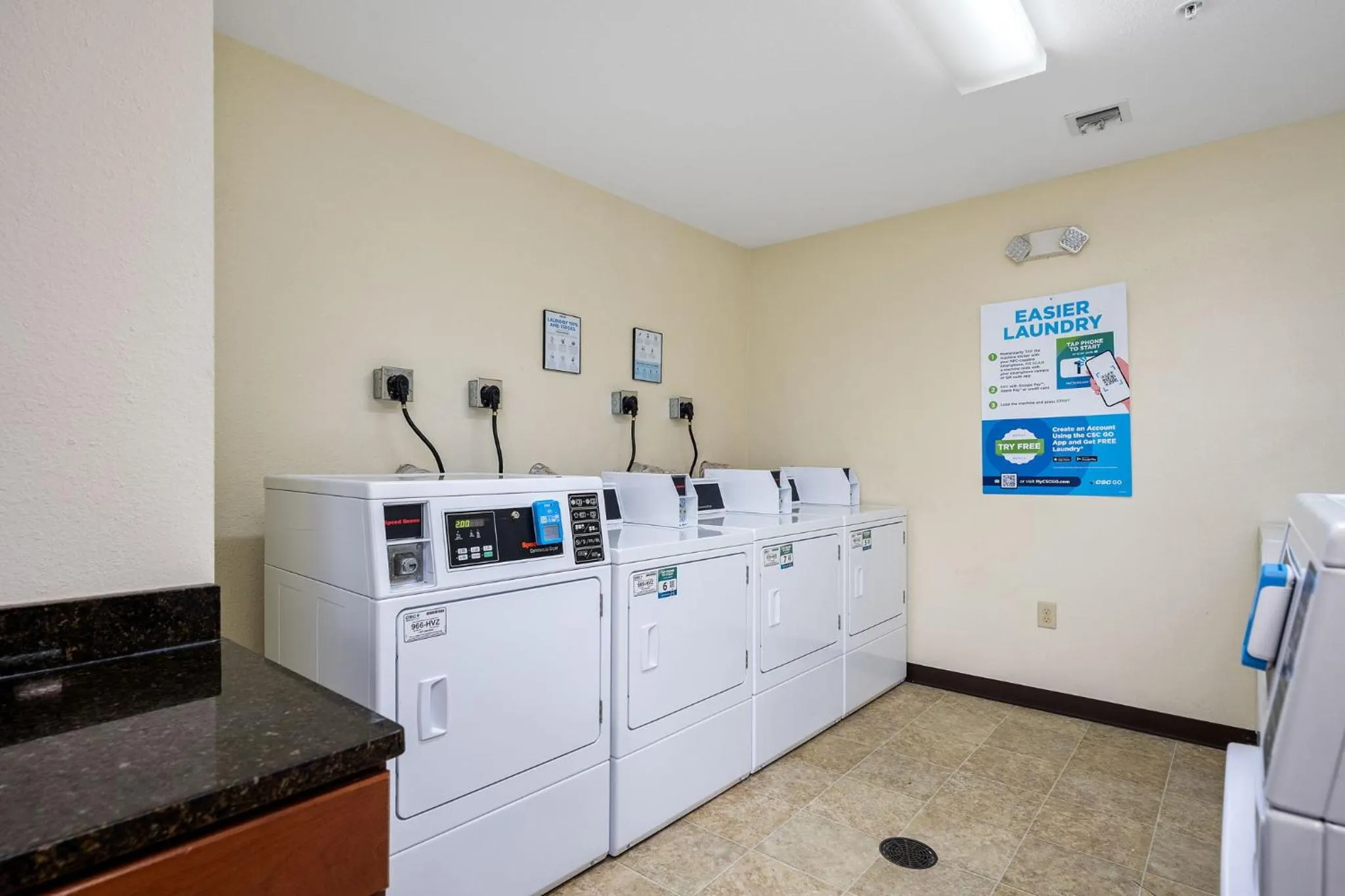 laundry in Affordable Suites of America Stafford Quantico