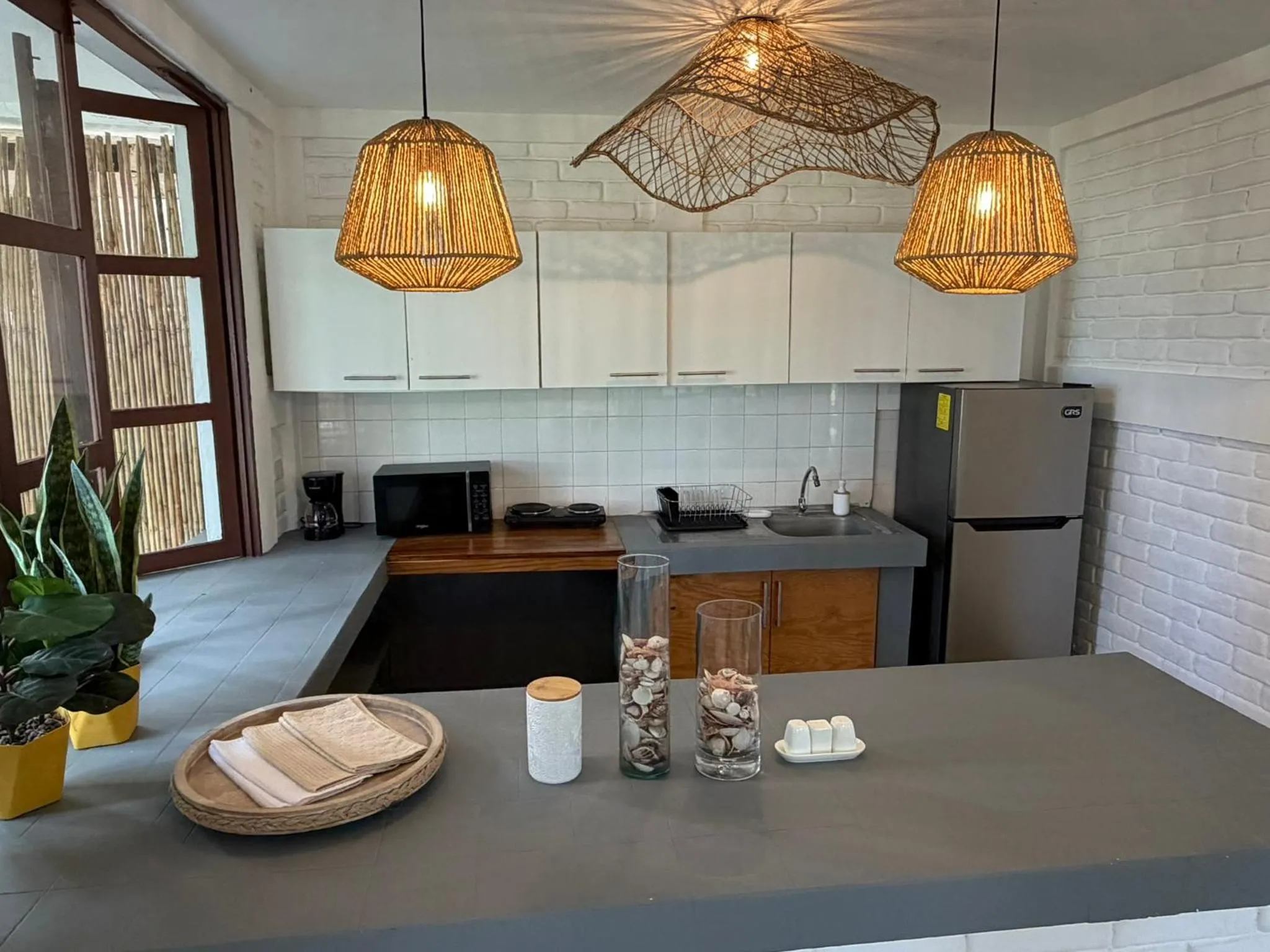 Kitchen or kitchenette in Cardedeu Residence Cangrejera