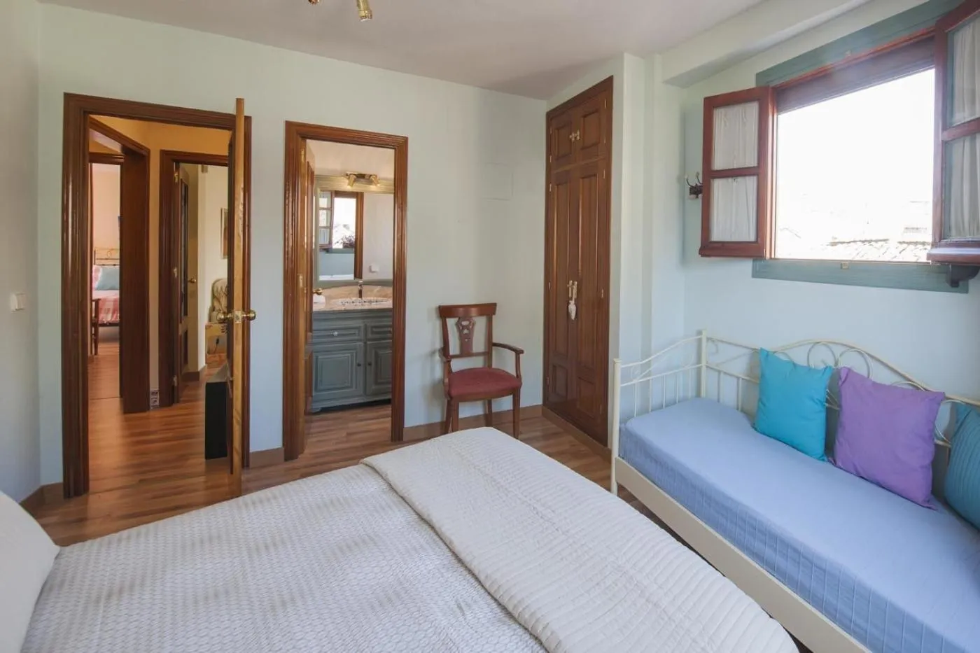 Bedroom, Bed in Atico-Terraza Imperial