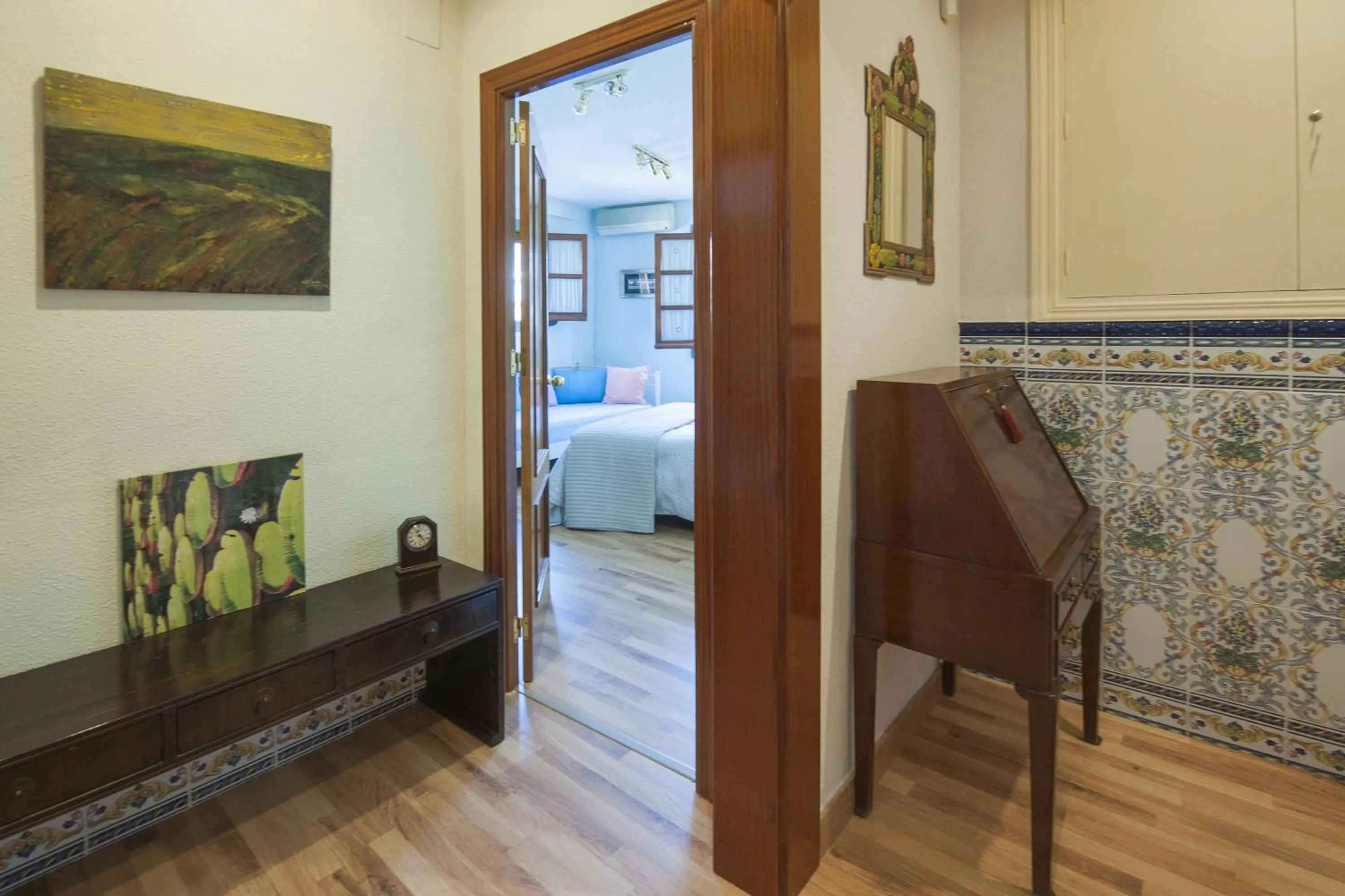 Decorative detail, Bed in Atico-Terraza Imperial