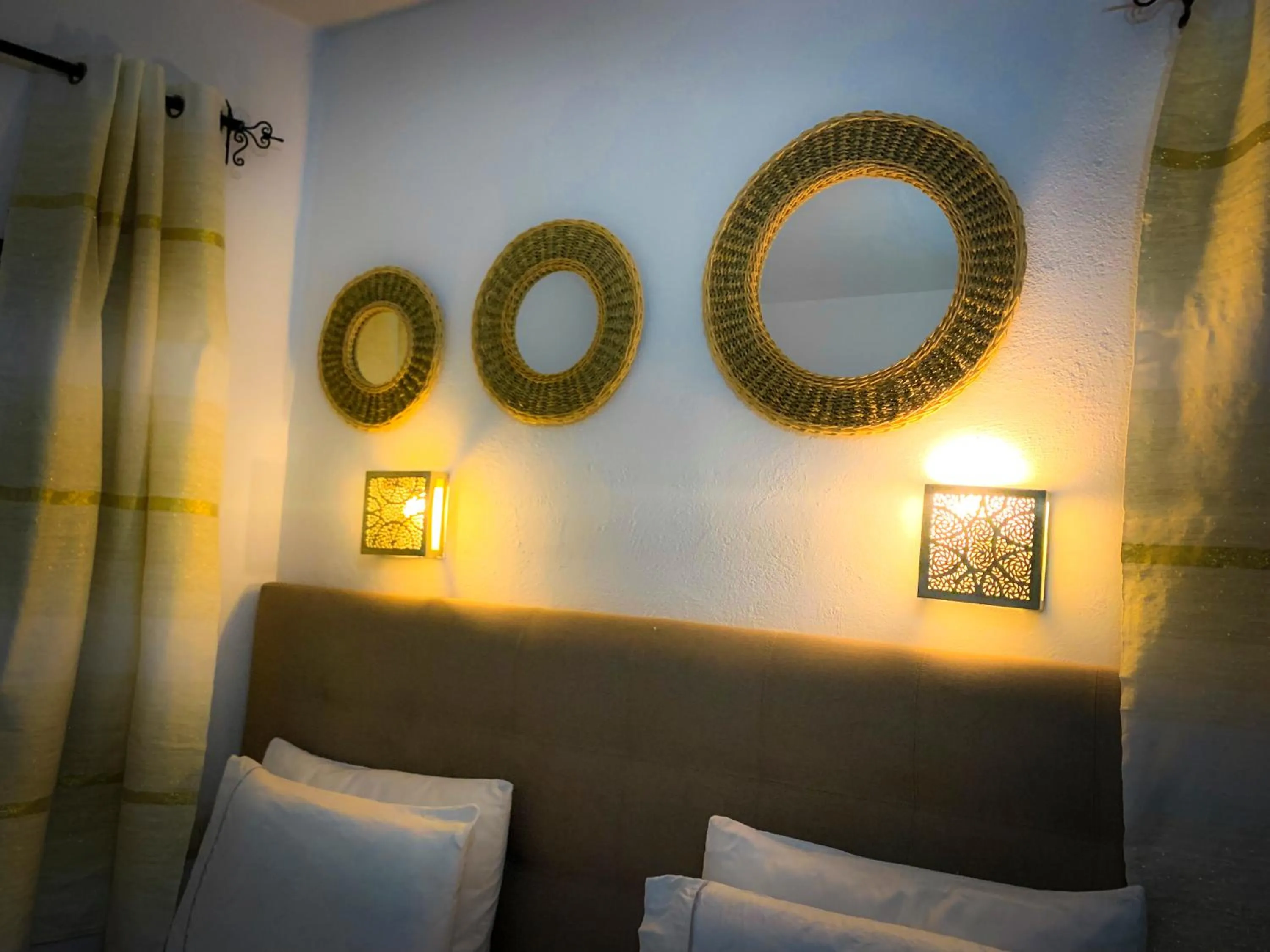 Bed in Riad Zaitouna Chaouen