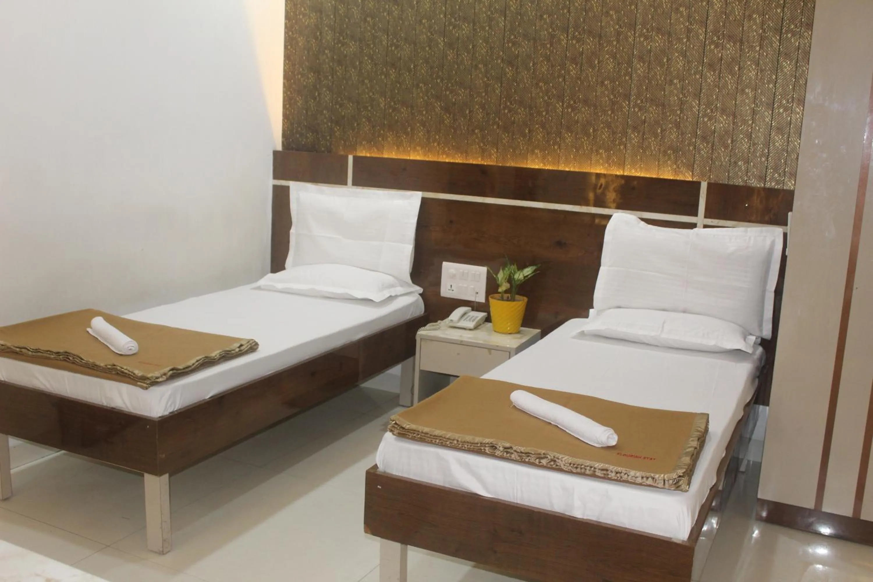 Decorative detail, Bed in Flourish Stay Saket near Max Hospital