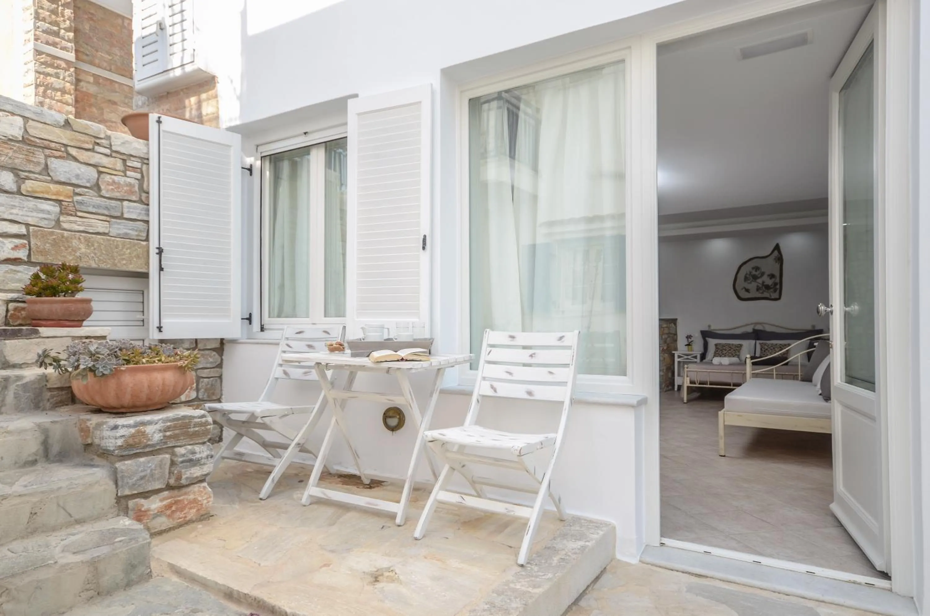 Balcony/Terrace in Naxos Dream Oniro Studios - Adults Only