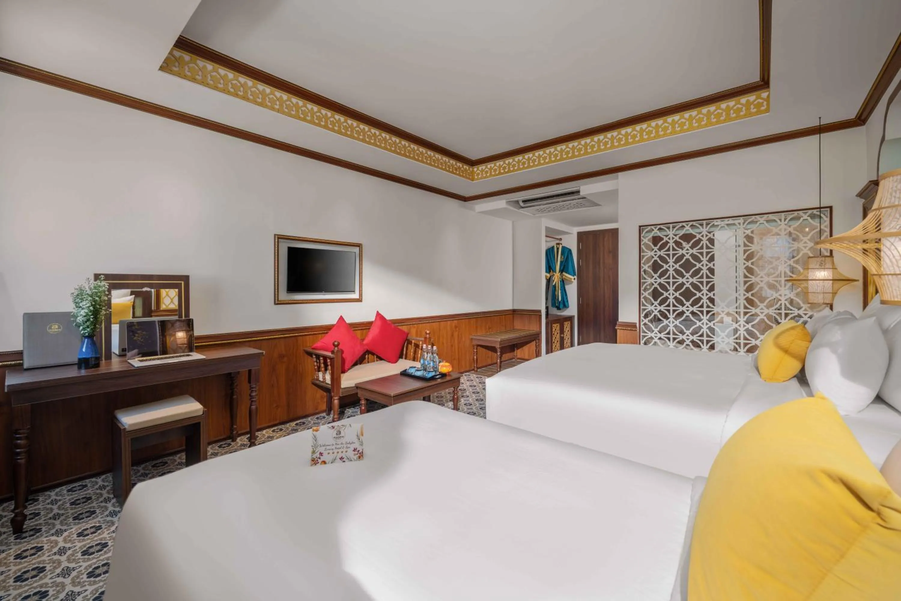 Toilet, Bed in Soleil by Soluna - A Charming Touch of Hoi An Heritage - formerly Hoi An Babylon Luxury Hotel