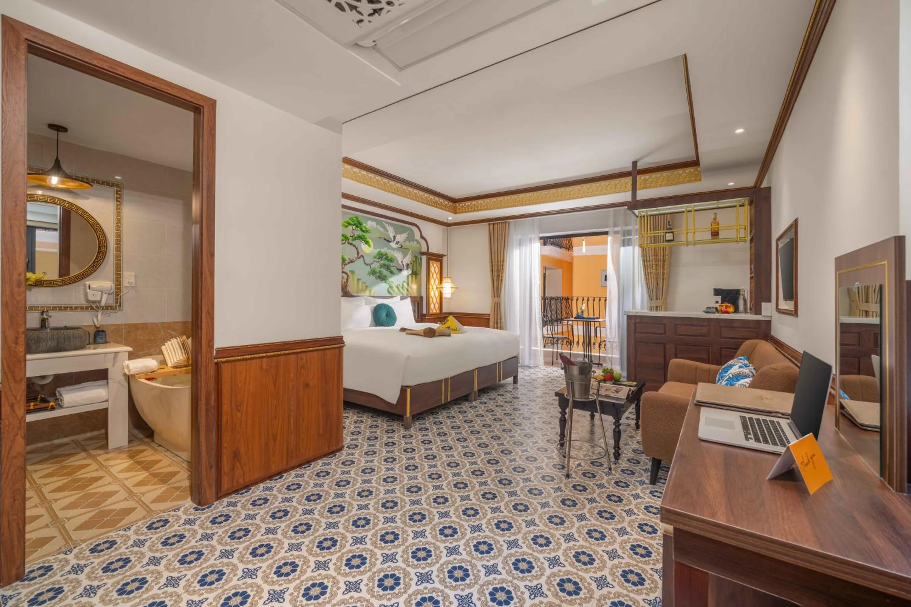 Photo of the whole room, Bed in Soleil by Soluna - A Charming Touch of Hoi An Heritage - formerly Hoi An Babylon Luxury Hotel