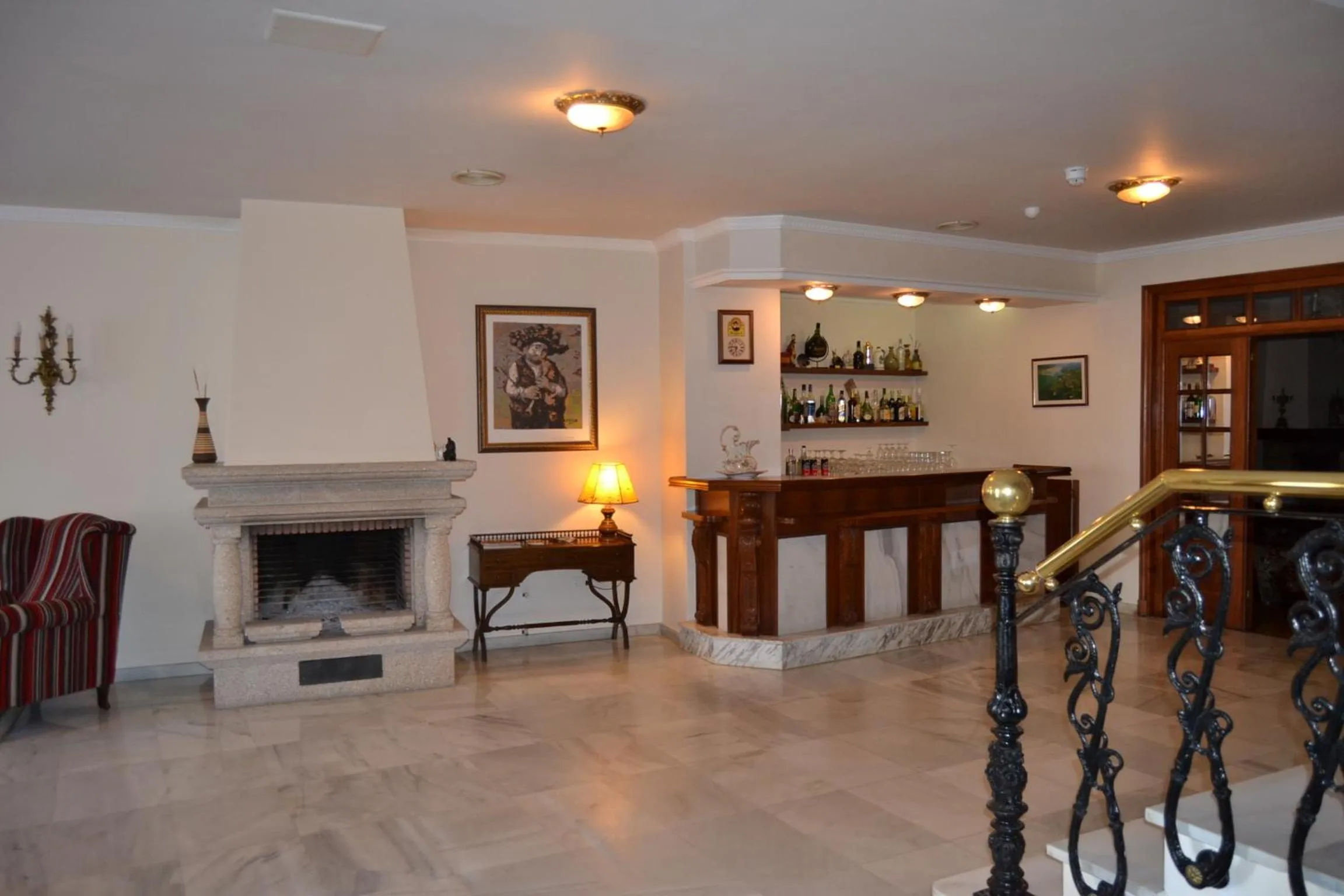 Lobby or reception in Hotel Amandi