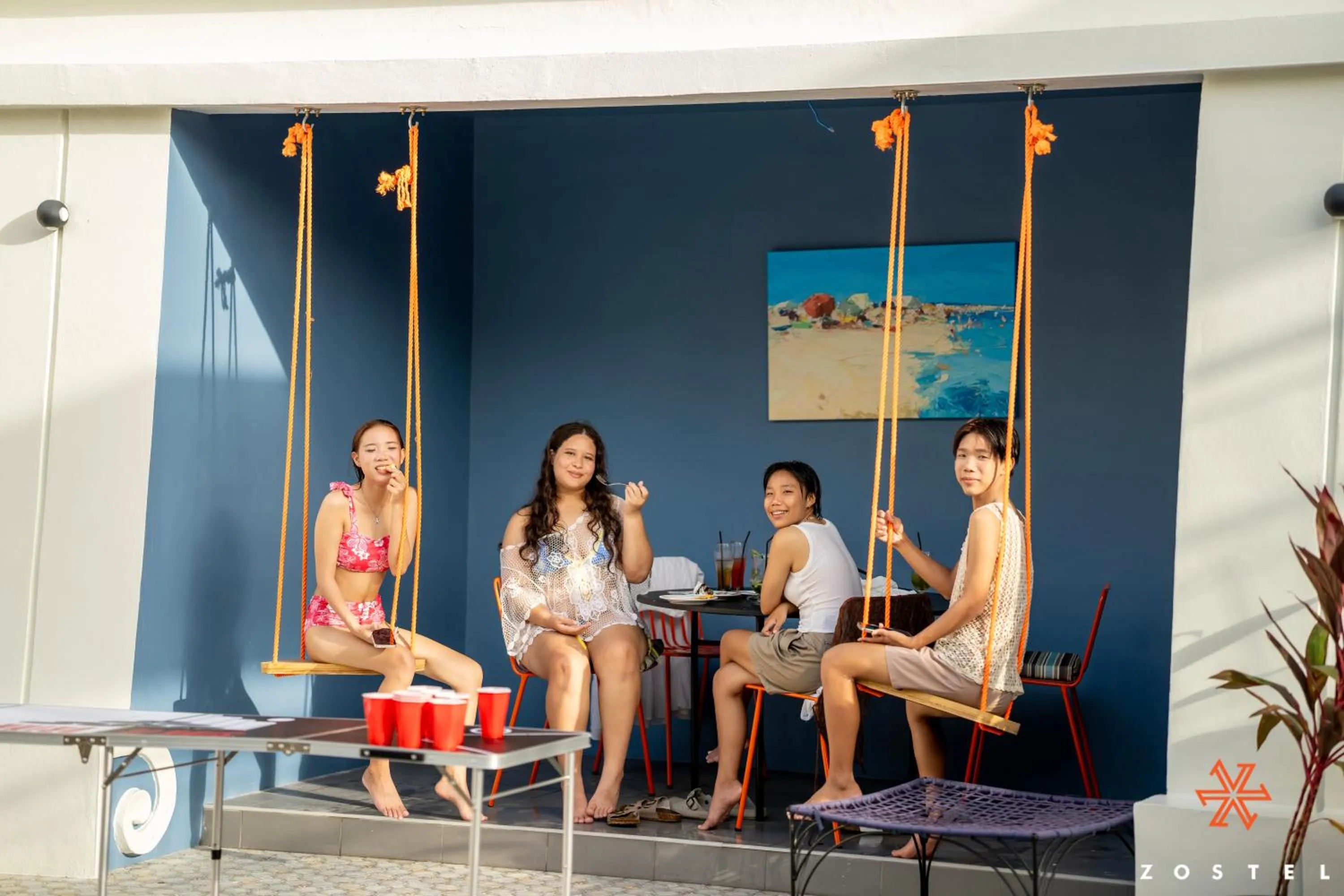 Lounge or bar in Zostel Phuket