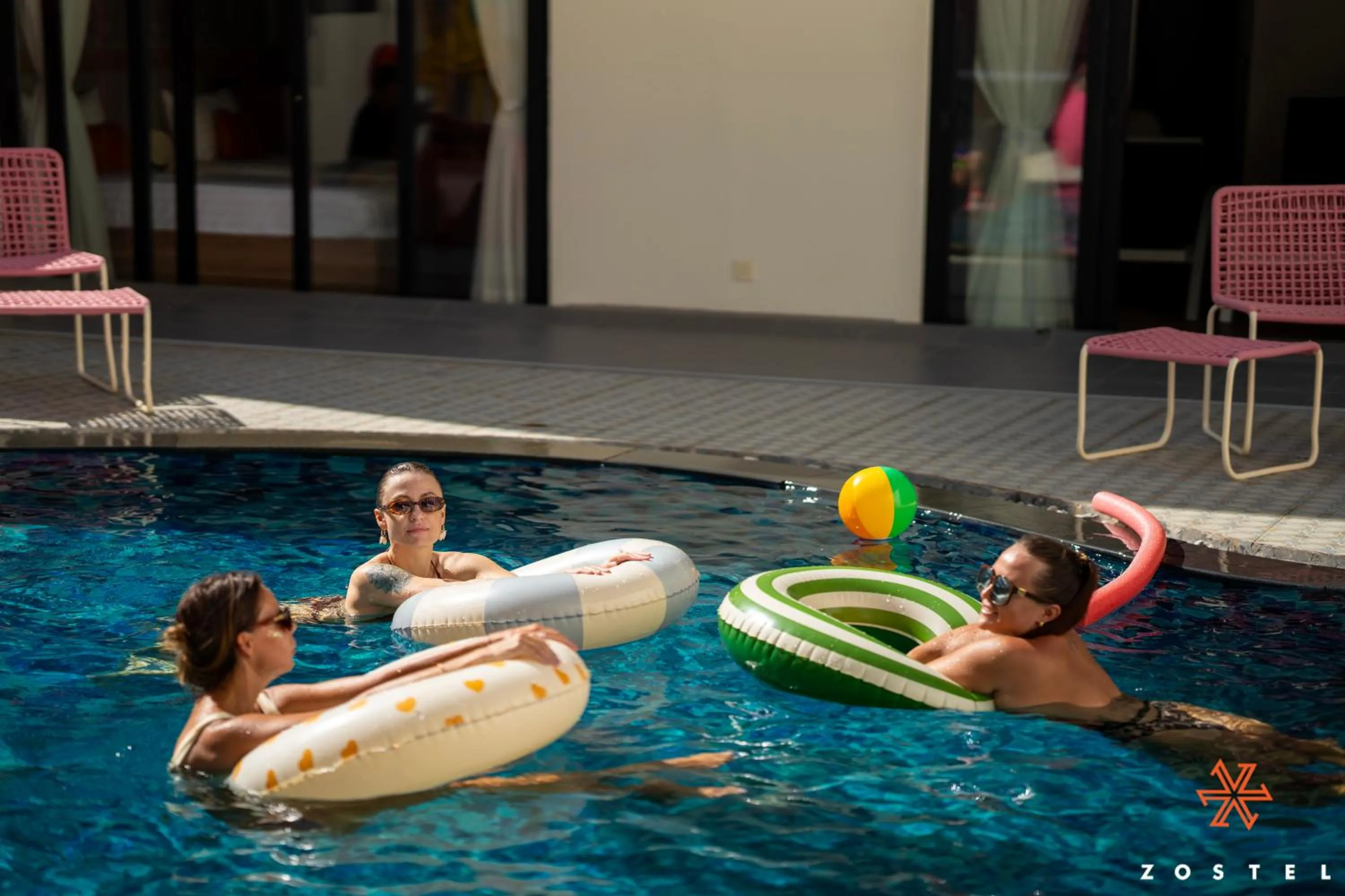 Swimming pool in Zostel Phuket