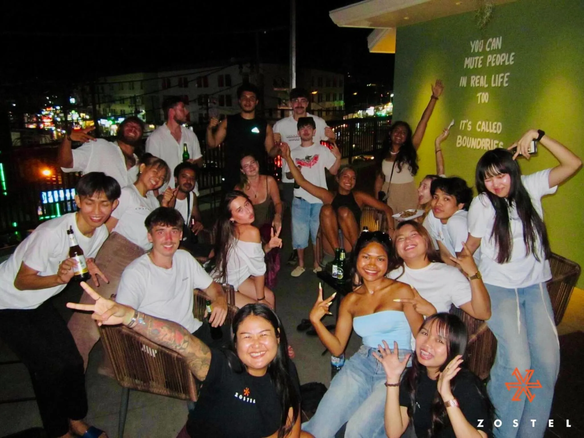 group of guests in Zostel Phuket